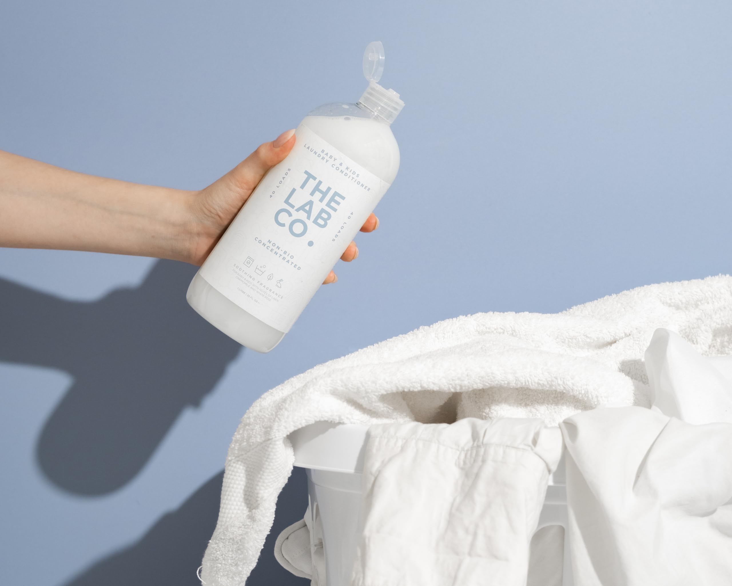 The Lab Co. Soothing Fabric Conditioner & Laundry Softener - Non-Bio, Ultra Concentrated, Plant & Mineral Based 12