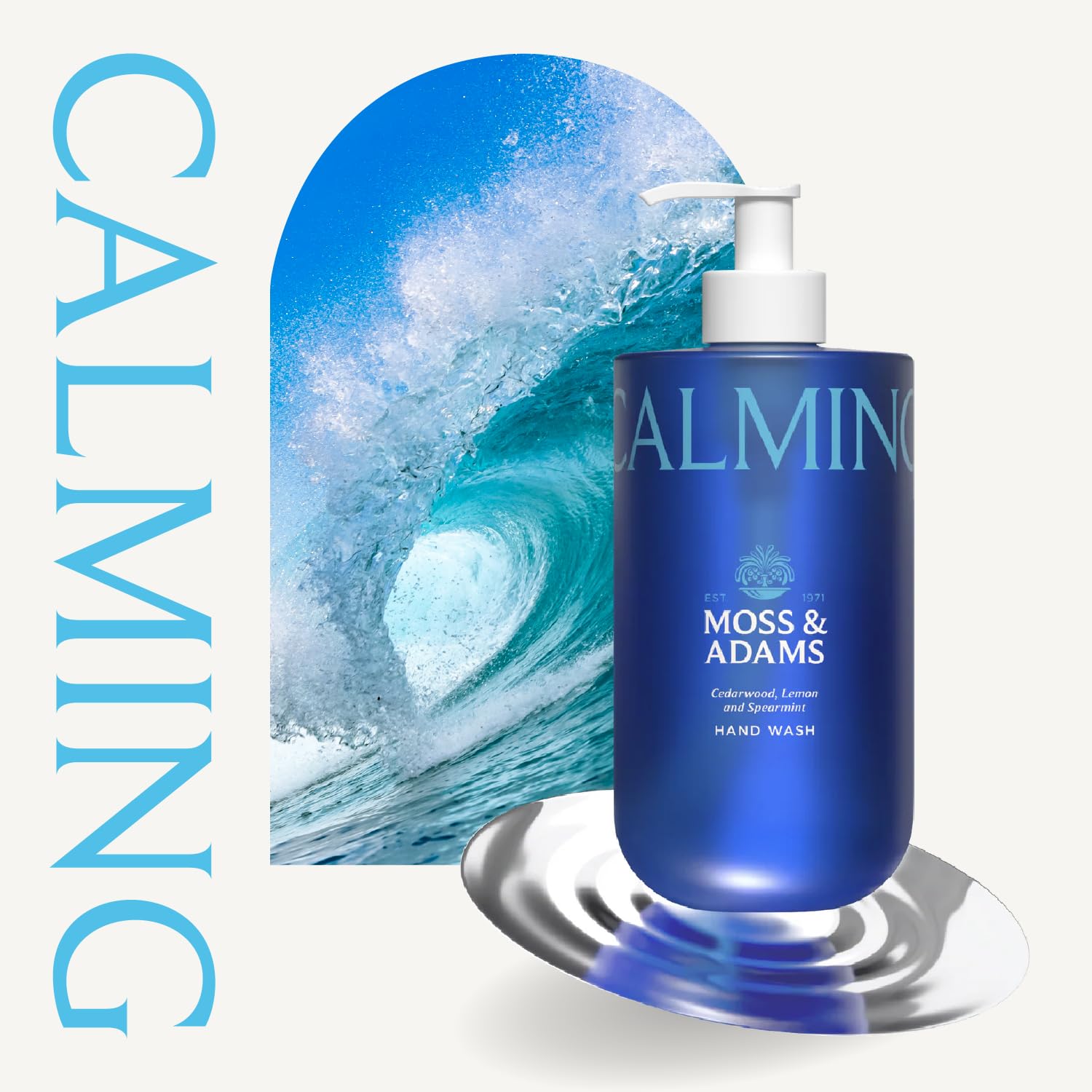 Moss & Adam Calming Hand Wash - Cedarwood, Lemon & Spearmint Scent | Vitamin B5 | Pack of 3 (400 ml each) 2