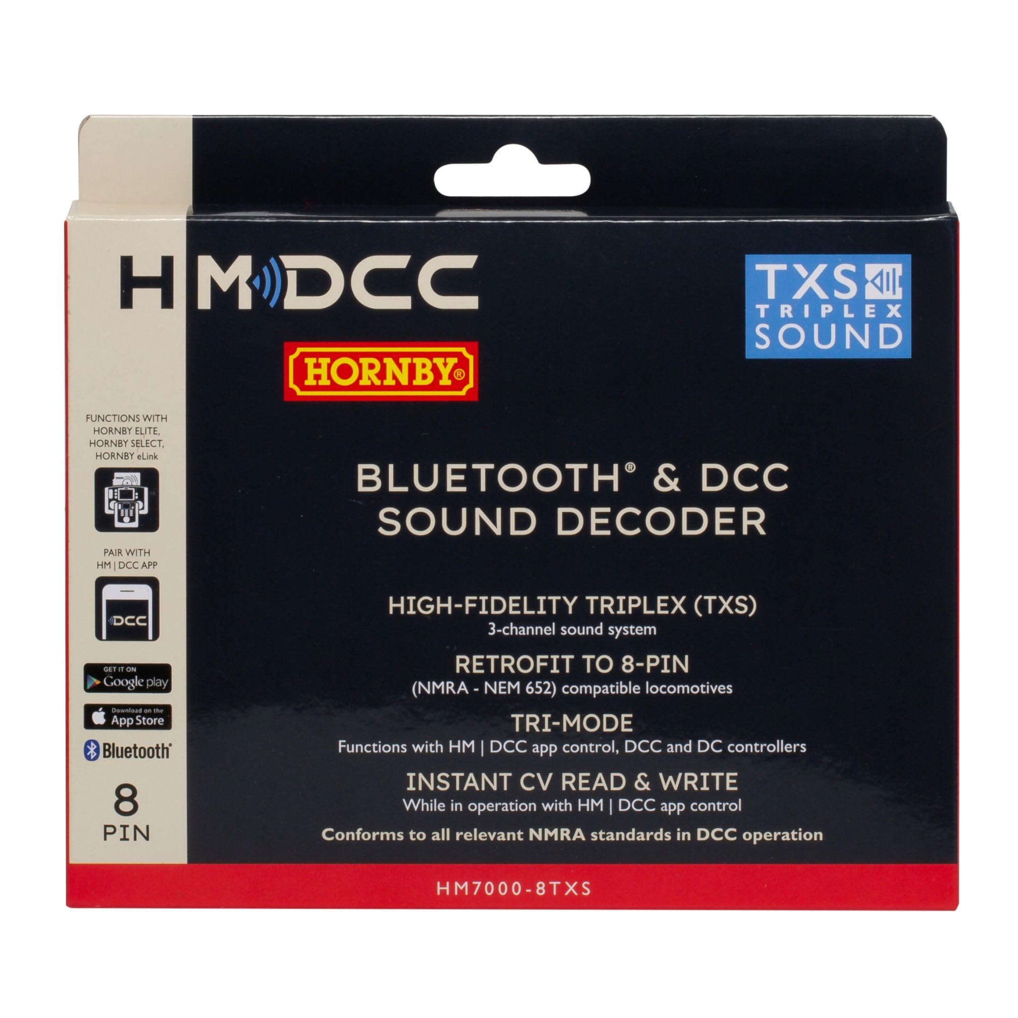 Hornby R7336 HM7000-8TXS Bluetooth & DCC Sound Decoder (8-pin)