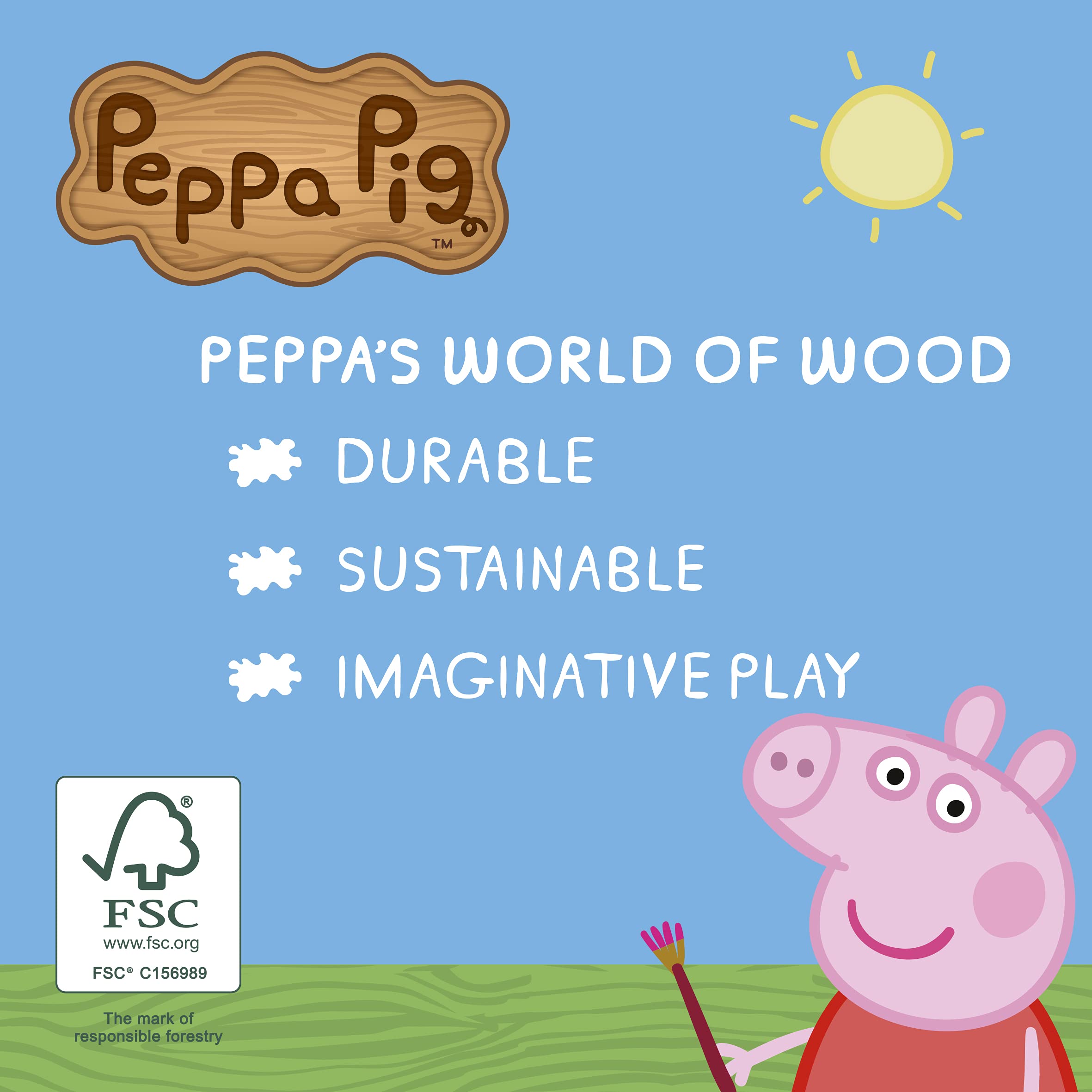 Peppa Pig Speel en teken houten schildersezel 4