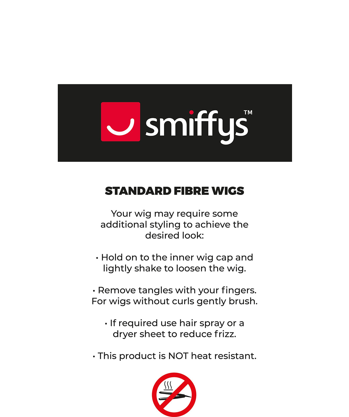 Smiffys Mullet Wig - Brown - Adult One Size
