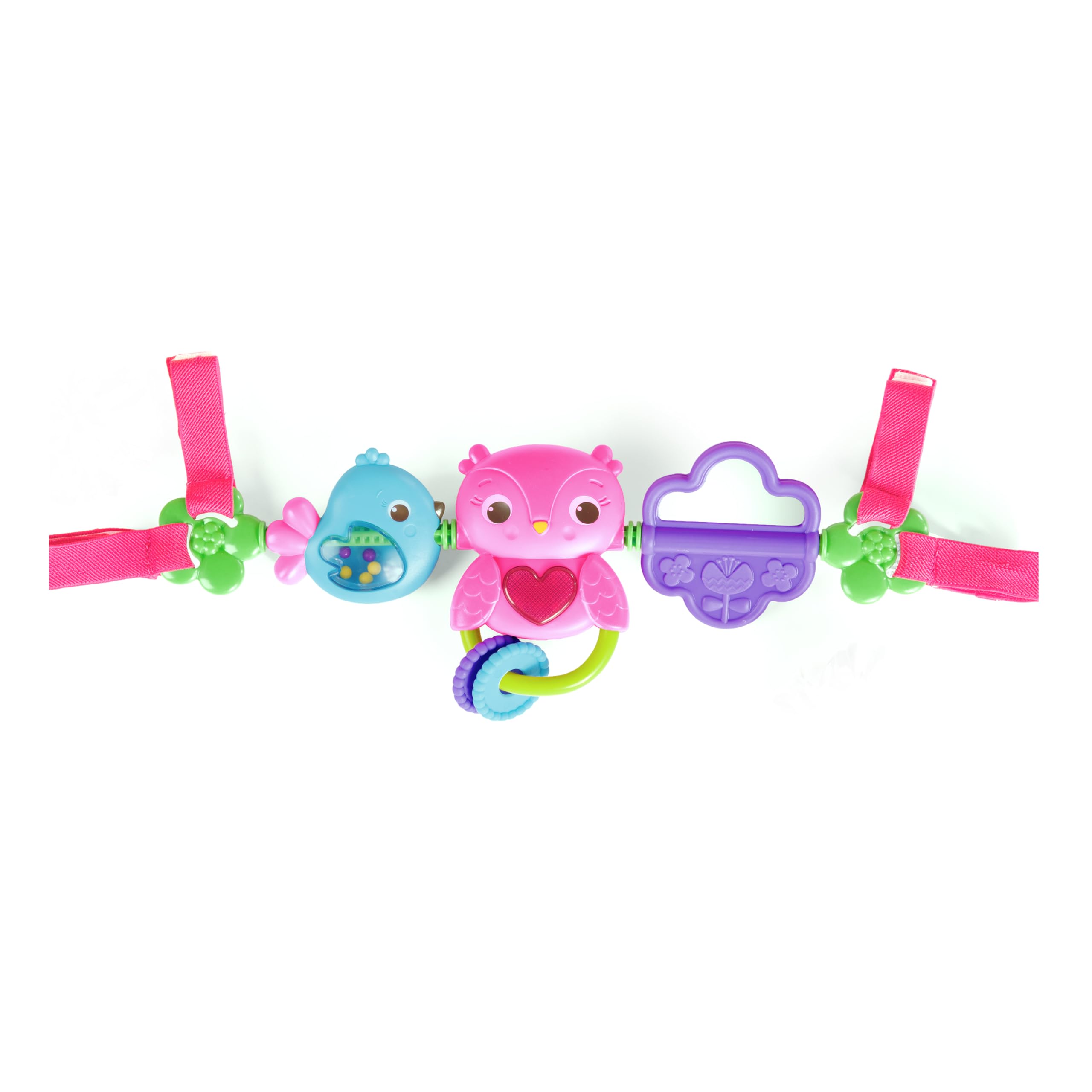 Bright Starts Busy Birdies Carrier Toy Bar - Musical with Lights | Attaches to Most Carriers 2