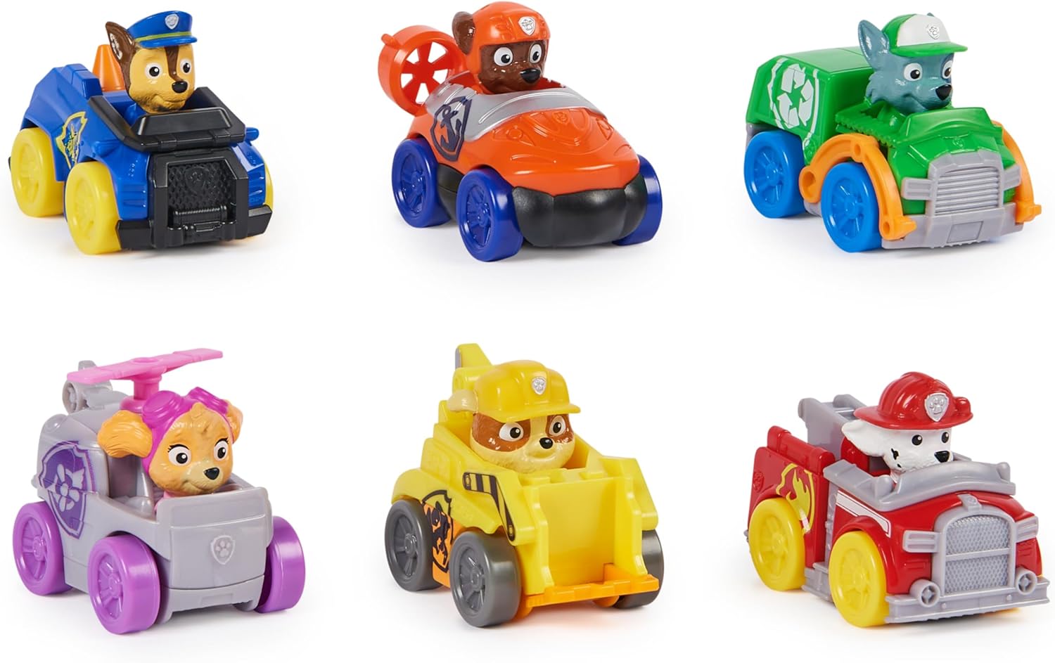 Paw Patrol: Pup Squad Racers 6-Piece Vehicle Gift Set - Action-Packed Toy Cars for Kids