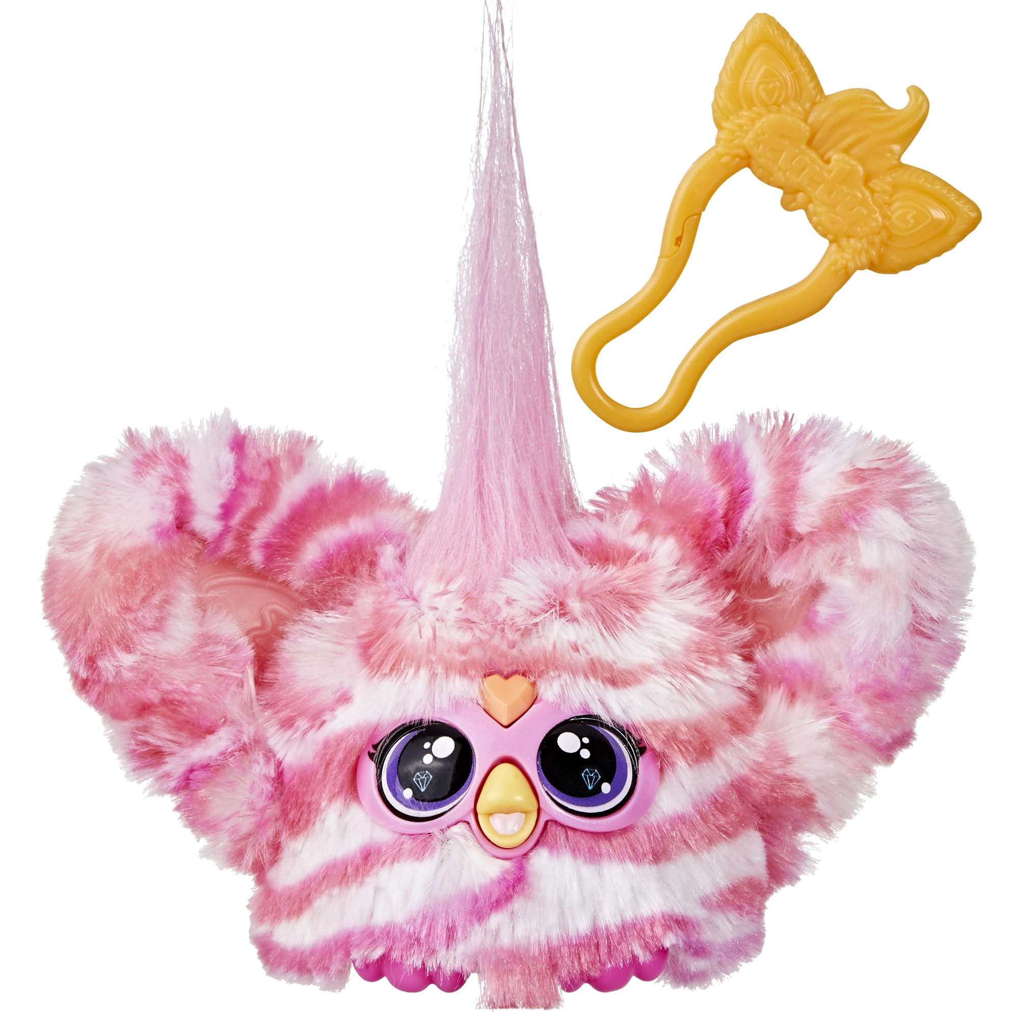 Furby Bub-Lee K-Pop Mini Electronic Plush Toy with Sound & Keychain | Ages 6+ | Pink