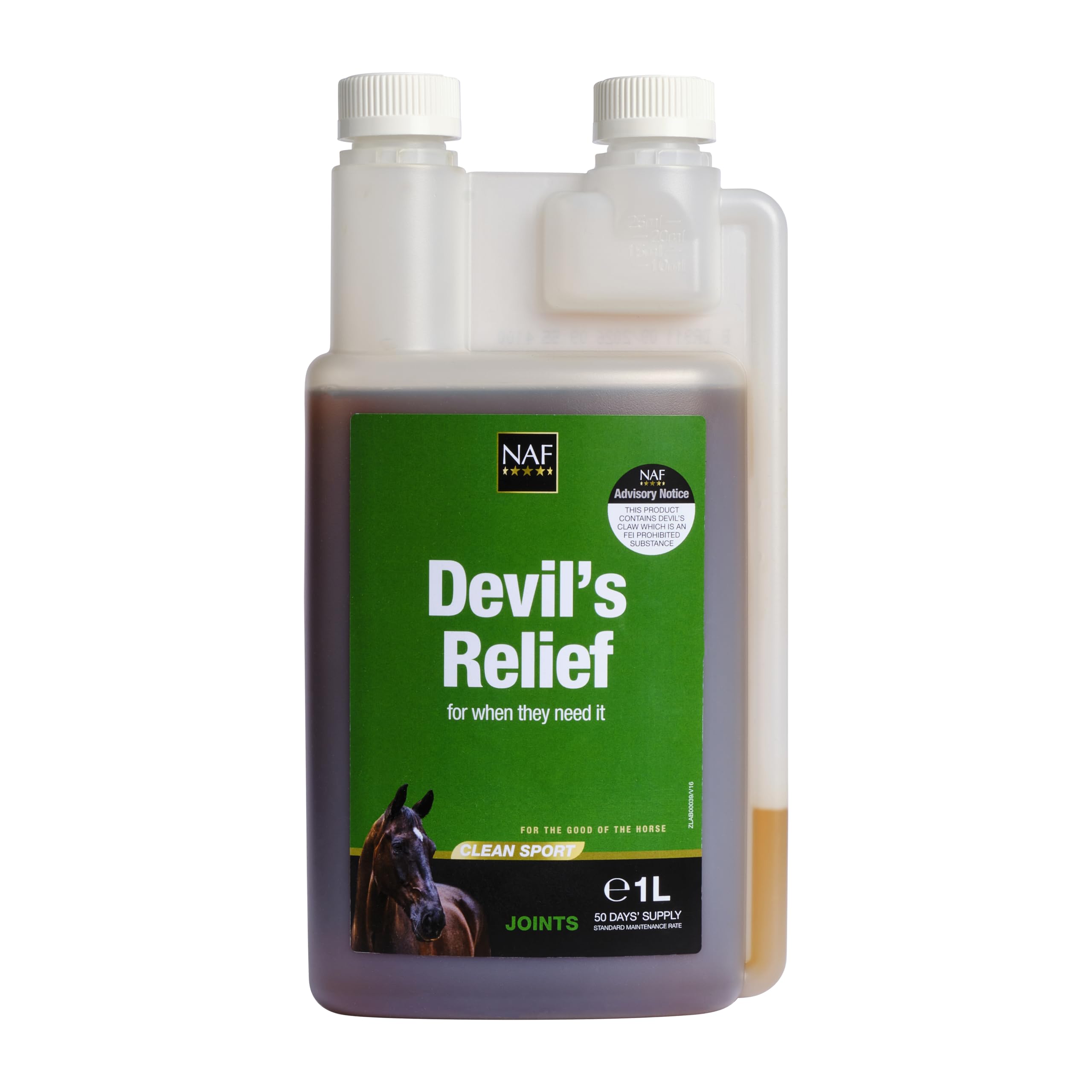 NAF Devil's Relief - Herbal Joint Support for Horses | Liquid Supplement | 1 Litre