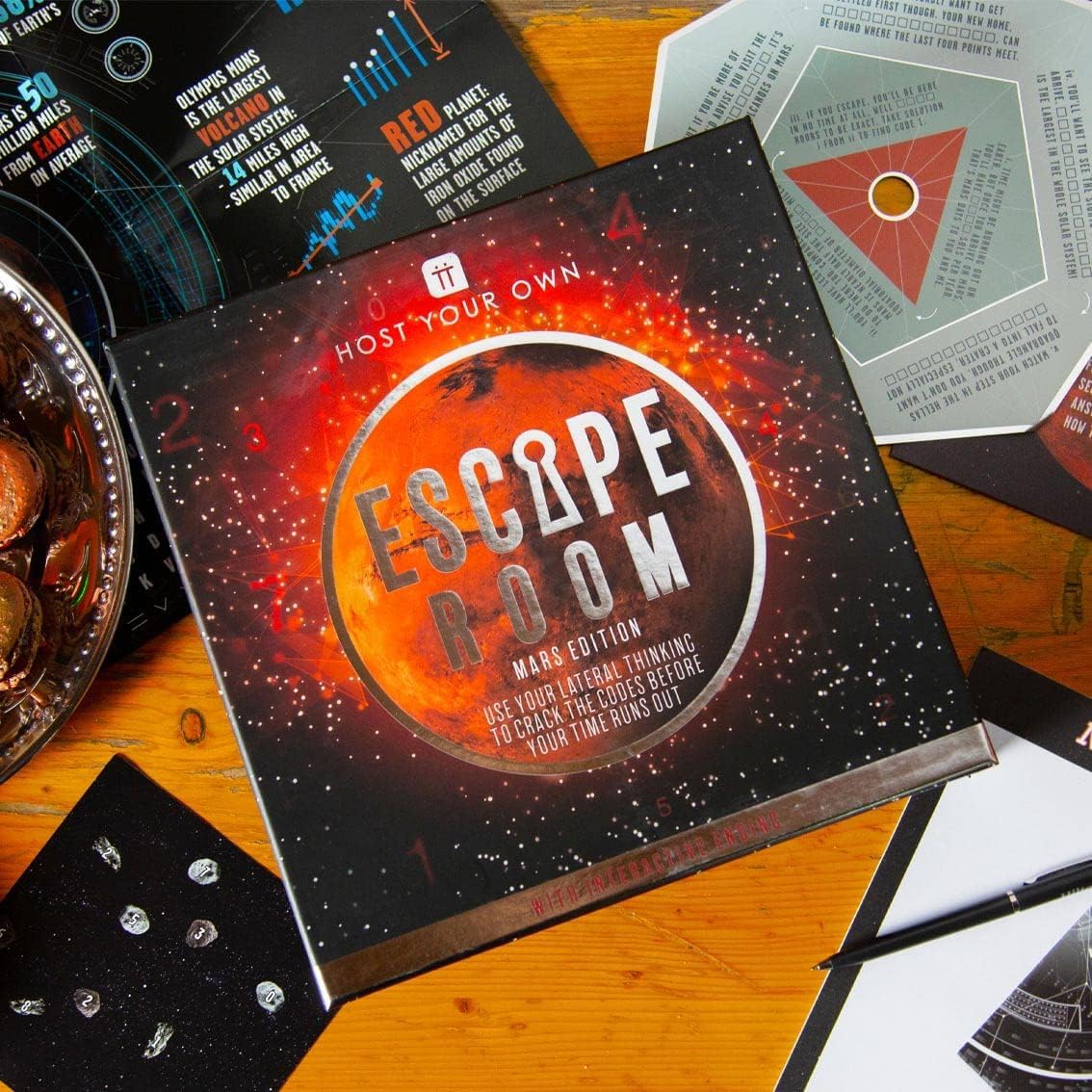 Talking Tables Mars Space Themed Escape Room Game at Home
