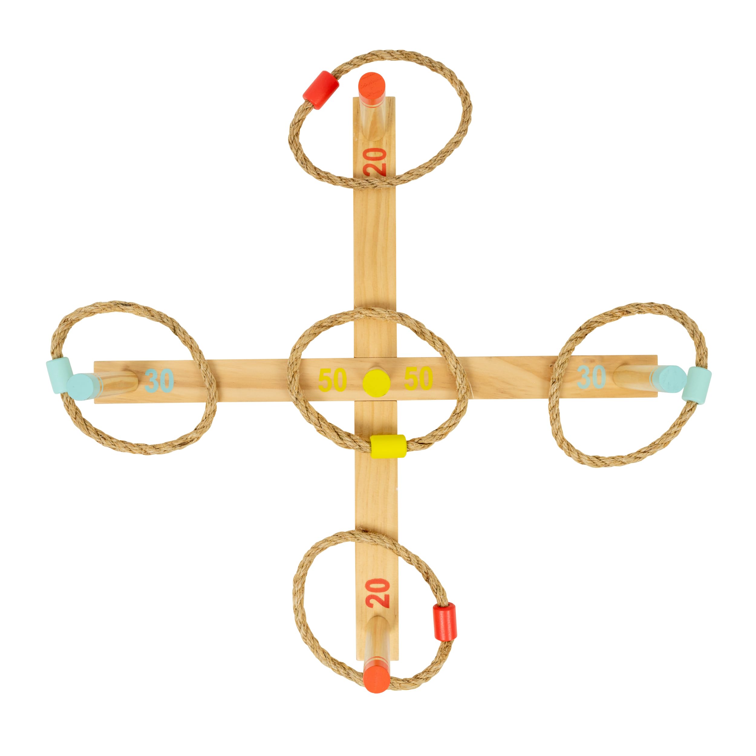 TP Toys Wooden Ring Toss Game - FSC Certified Outdoor Fun for Kids Ages 3+ | 2-4 Players 4