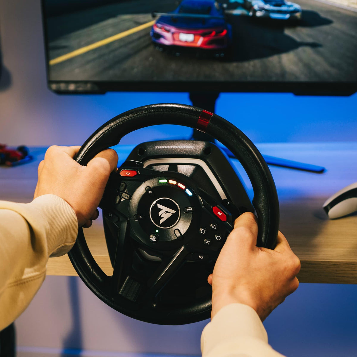 Thrustmaster T128 Force Feedback Racing Wheel & Pedal Set - PS5, PS4 & PC