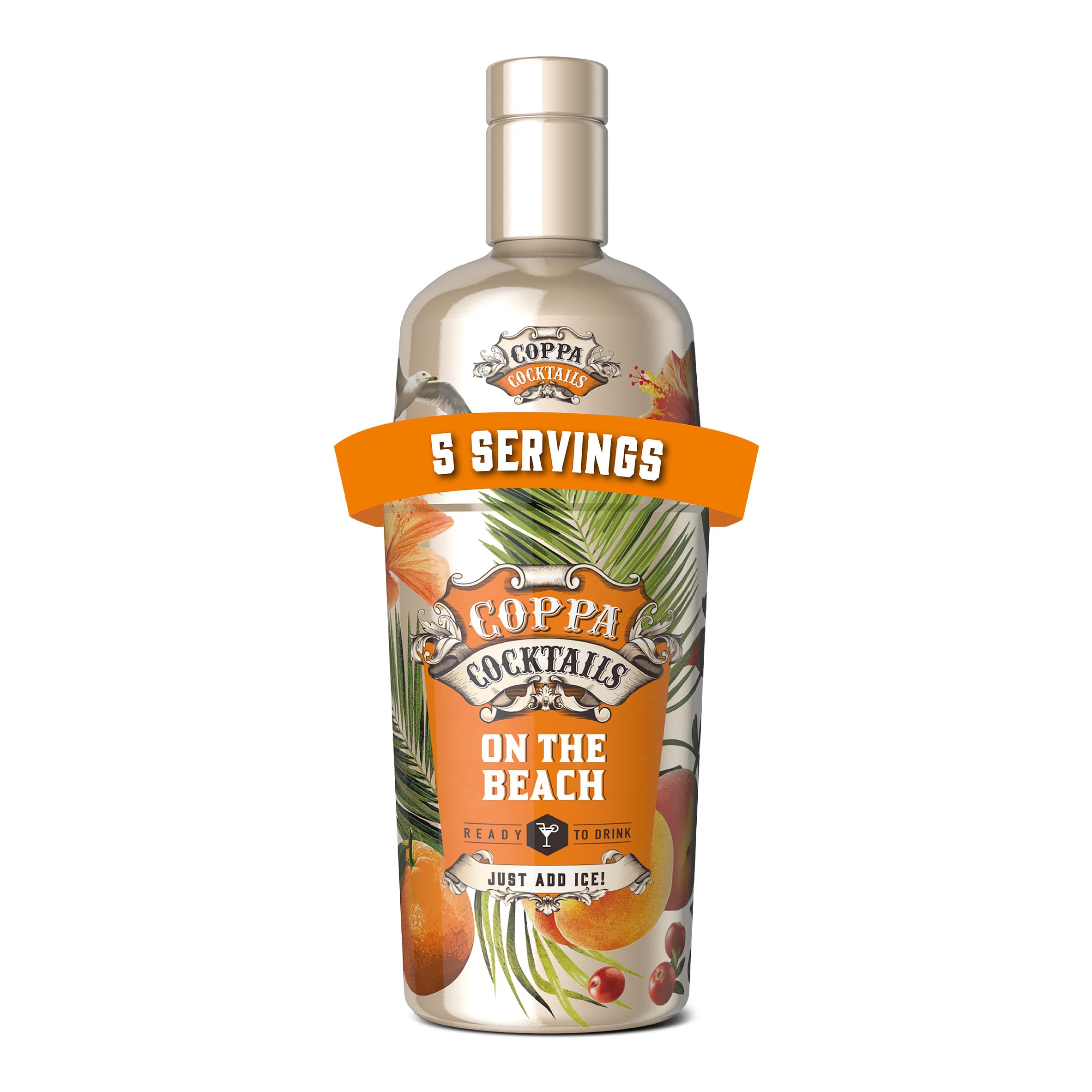 Coppa Cocktails On the Beach Ready-to-Drink Cocktail | 70 cl Bottle | 5-6 Servings