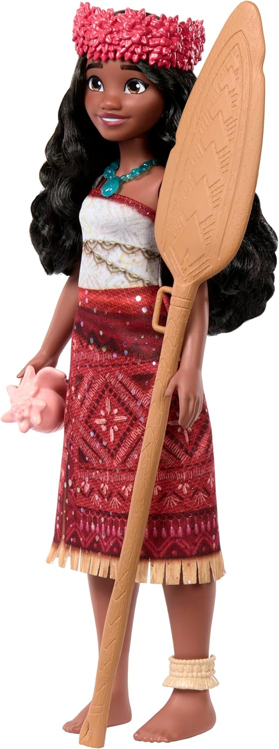 Mattel Disney Moana 2 Singing Adventure Moana Doll with Signature Outfit & Accessories 2