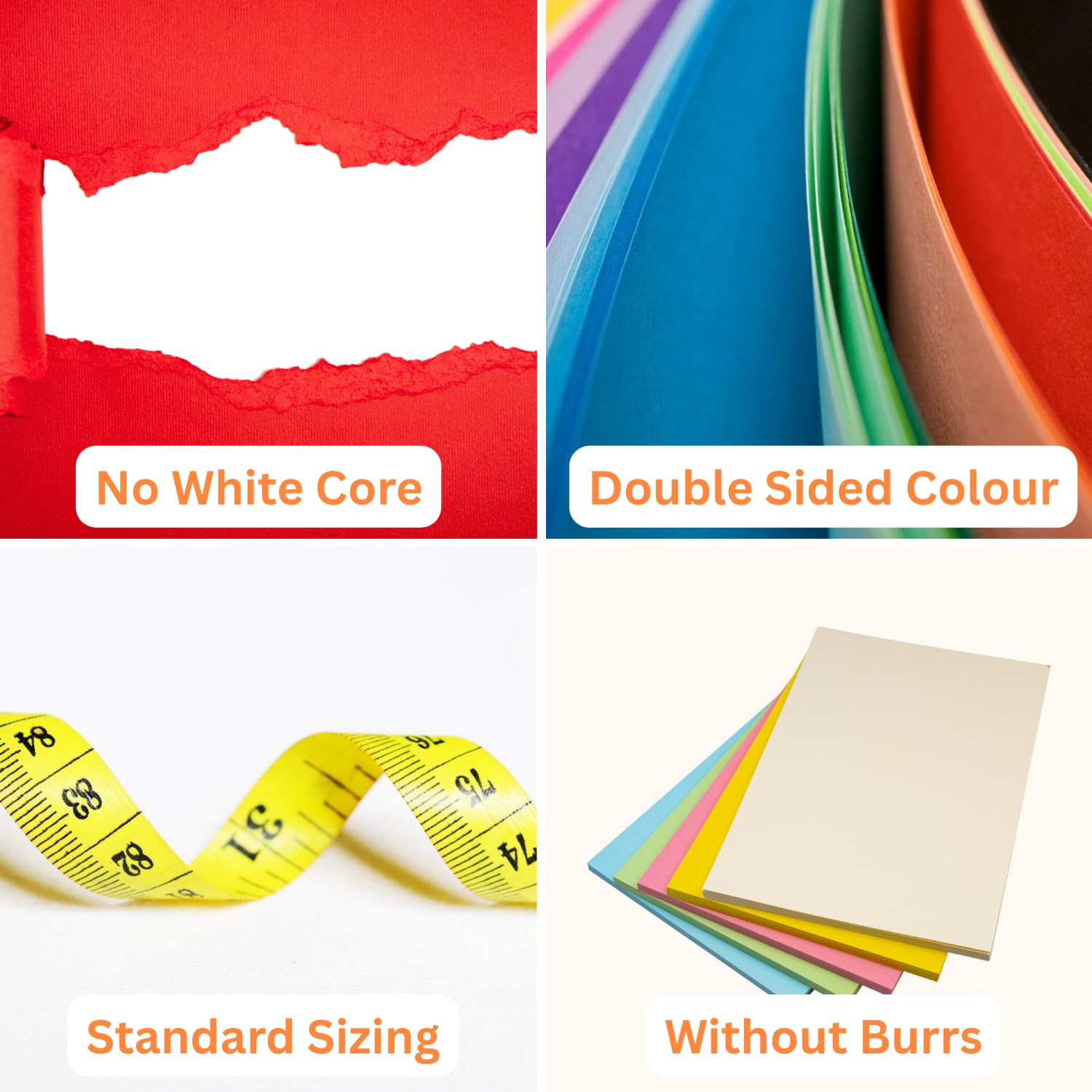 Hawksbill 130GSM A3 Coloured Paper - 50 Pack Assorted Rainbow | Crafting & Printing 9