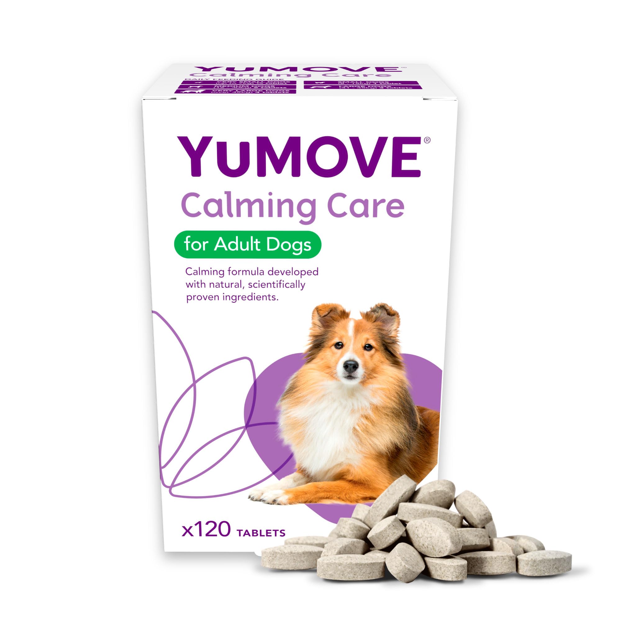 YuMOVE Calming Care Tasty Treats Dog Supplements for Anxiety Relief | 120 Tablets 1