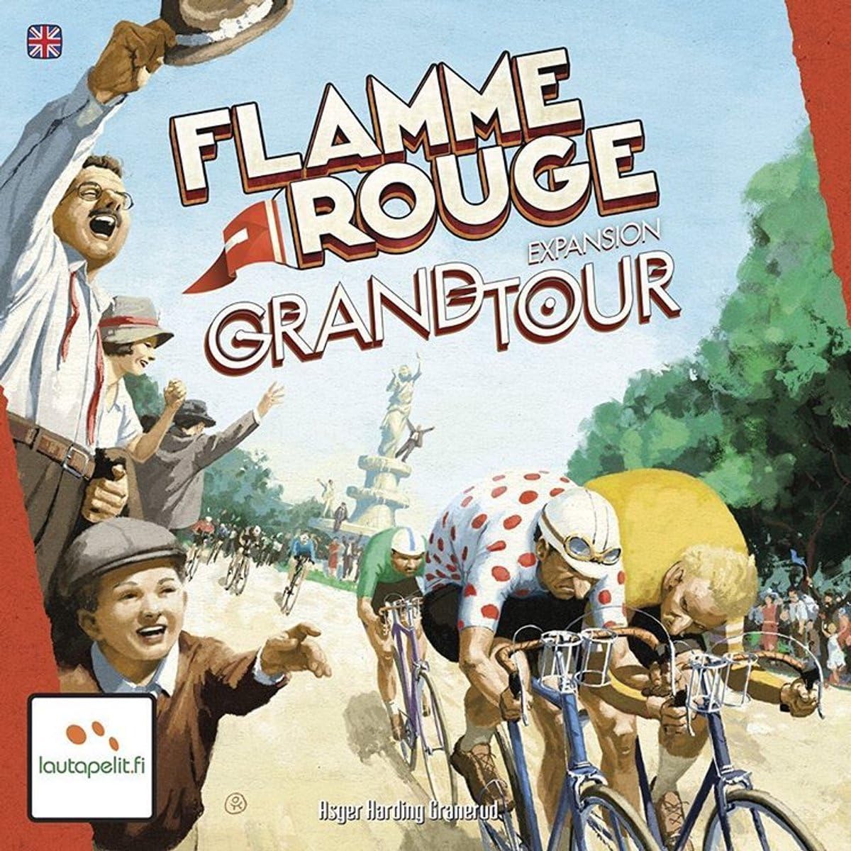 Lautapelit Flame Rouge: Grand Tour Expansion Board Game | 2-4 Players | Red 2