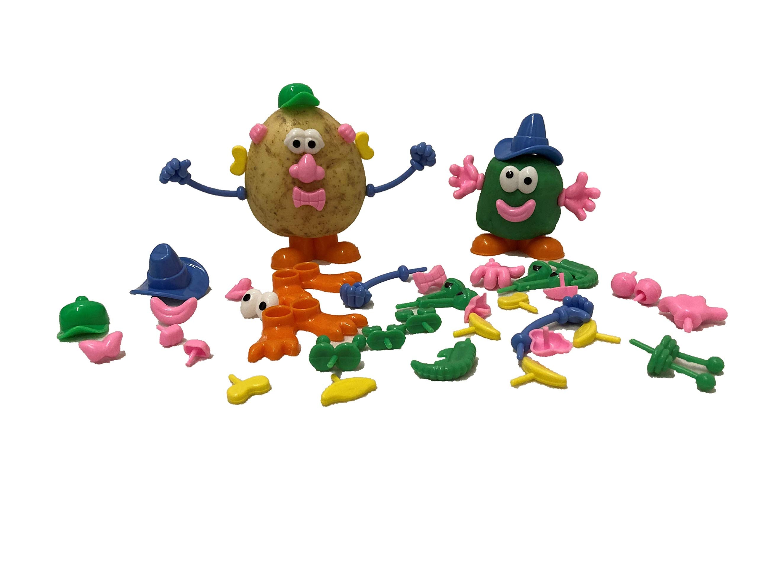 Craftplay Plastic Dough/Potato People Shapes - 52 Piece Set | Washable | Ages 3+