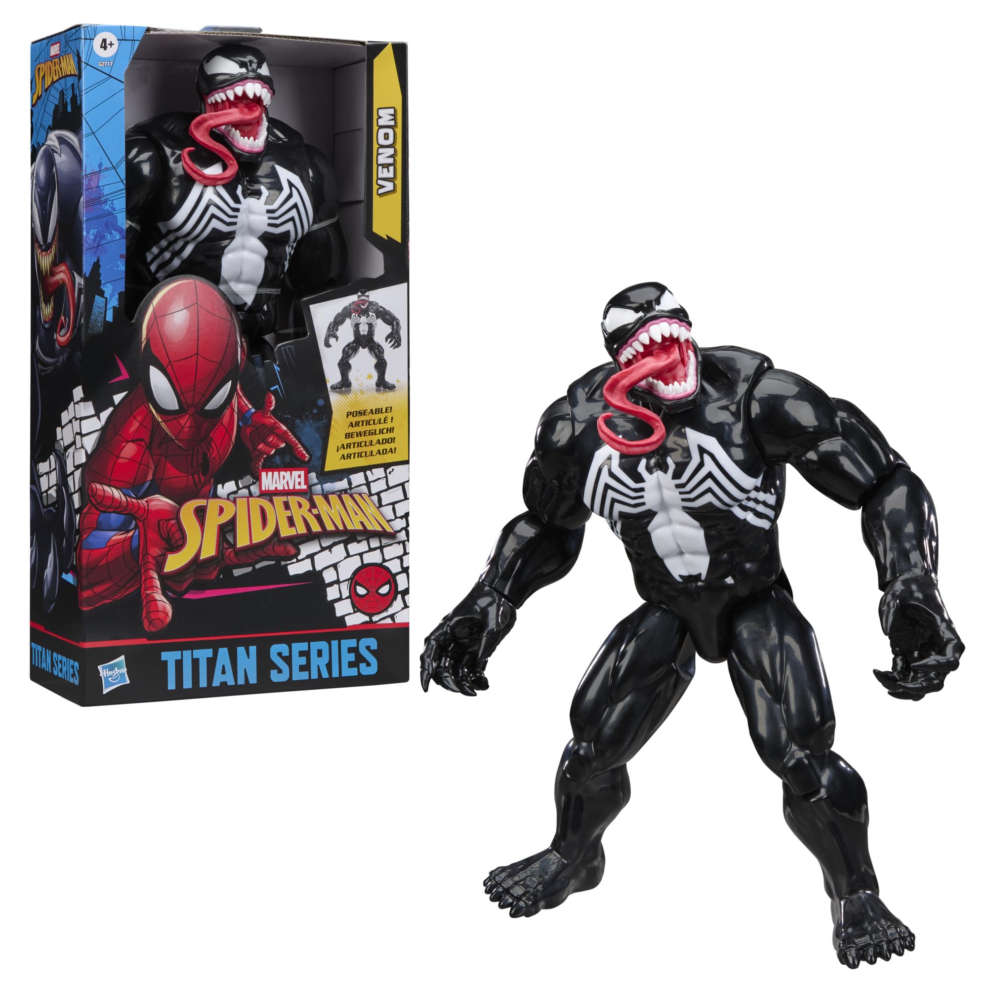 Marvel Titan Series Venom Deluxe Action Figure - 12-Inch Scale | 11 Points of Articulation 5
