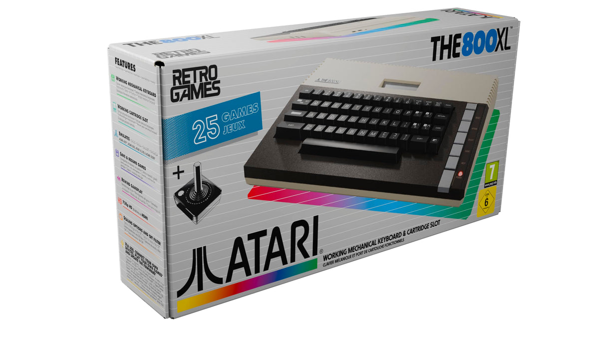Atari THE 800XL - 25 Built-in Games, Full-Size Mechanical Keyboard