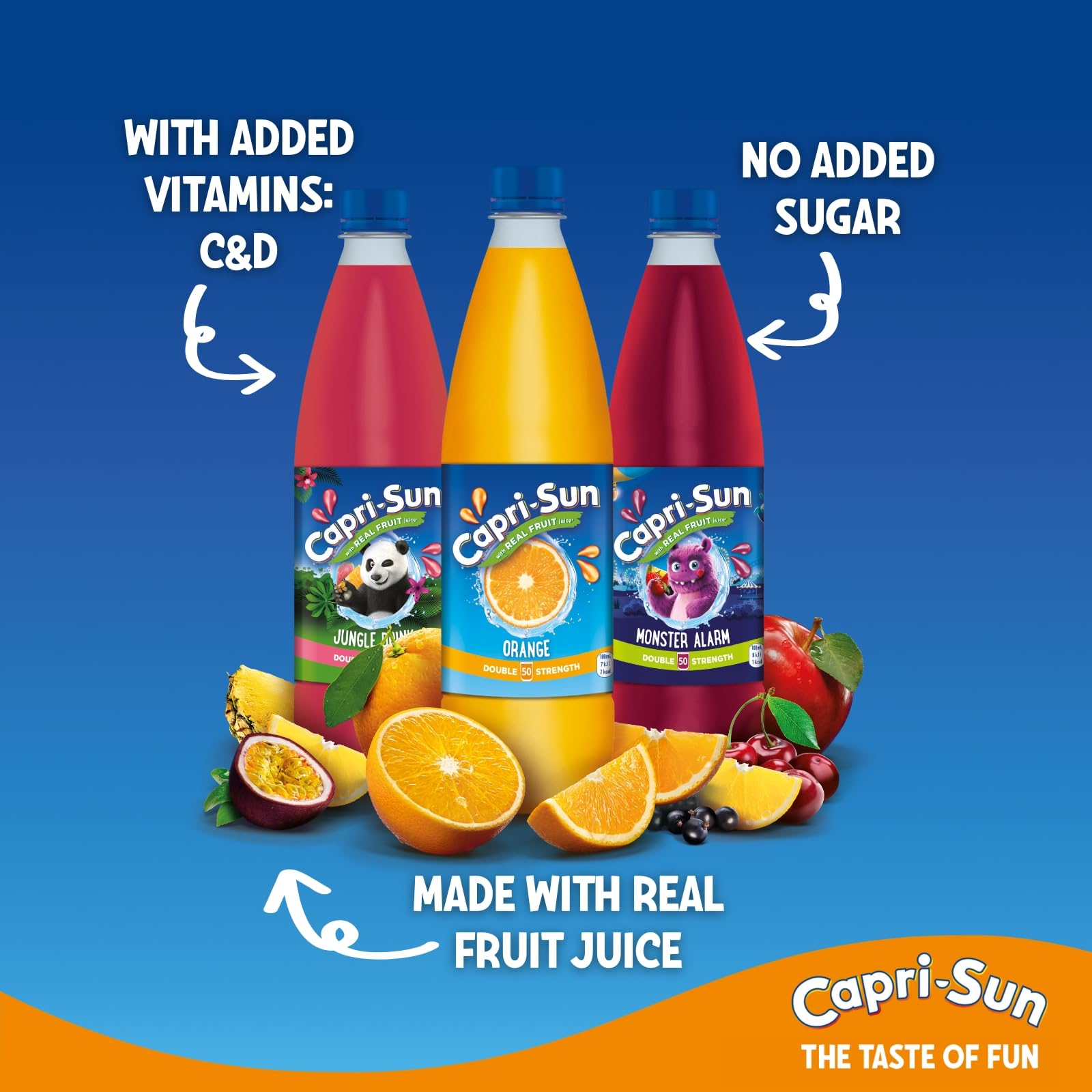 Capri-Sun Double Strength Jungle Drink Squash Concentrate - No Added Sugar | 1 Litre 2