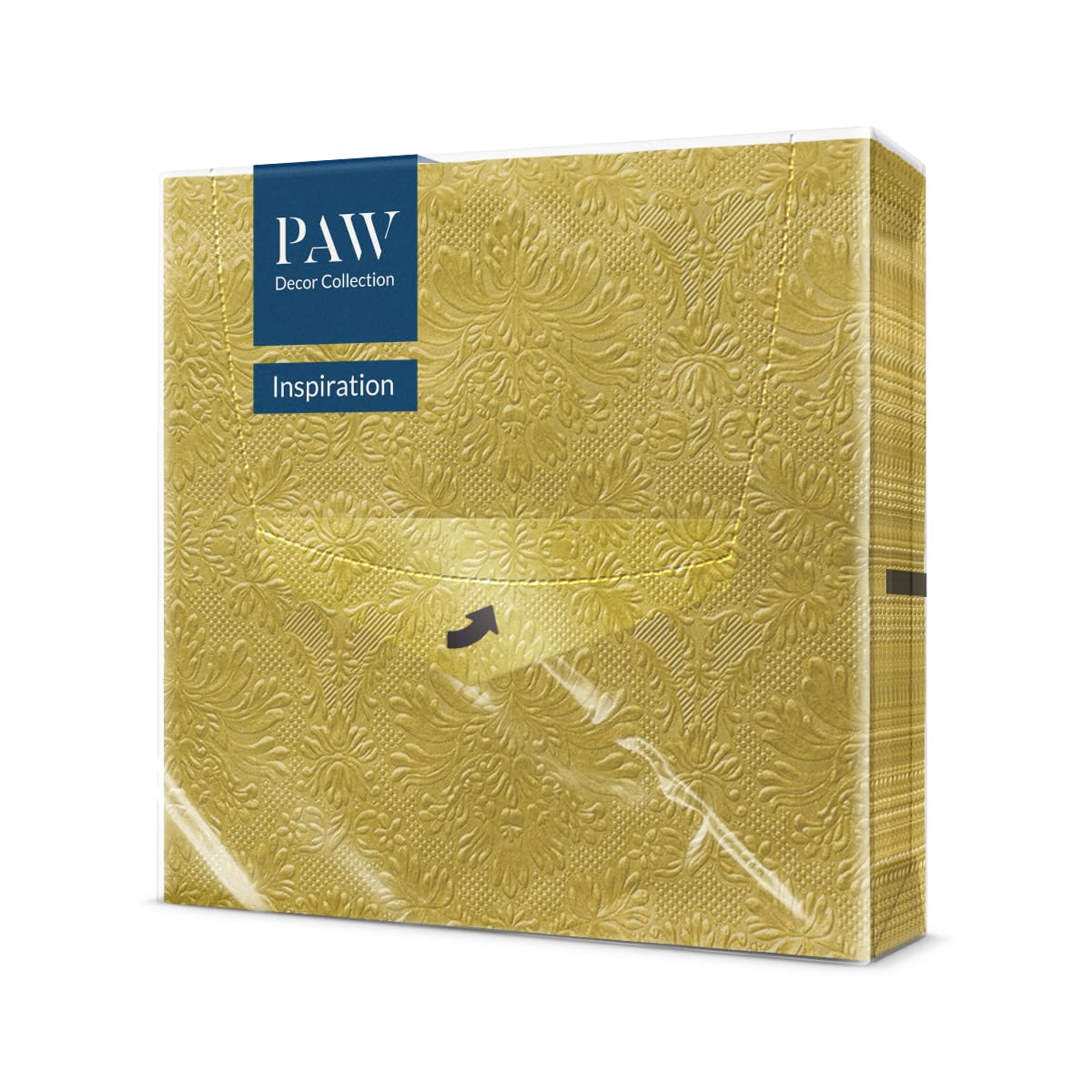 PAW Decor Collection Gold 3-Ply Napkins (33 x 33 cm) – 20 Pieces, FSC & Ecolabel-Certified 8