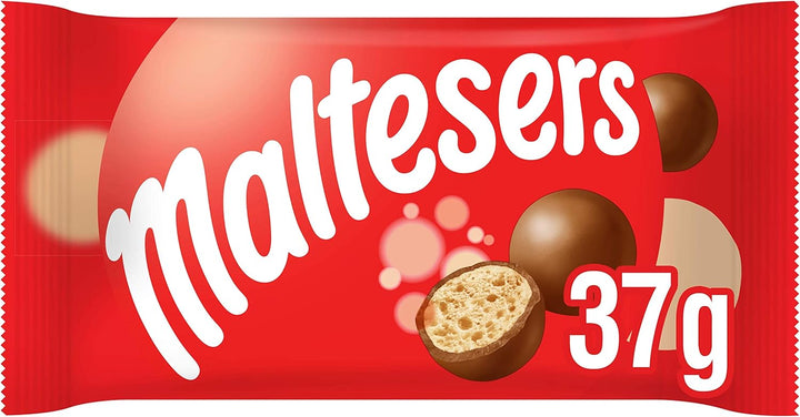 Maltesers Milk Chocolate Honeycomb Balls, 37g x 40 - Perfect Movie Snack