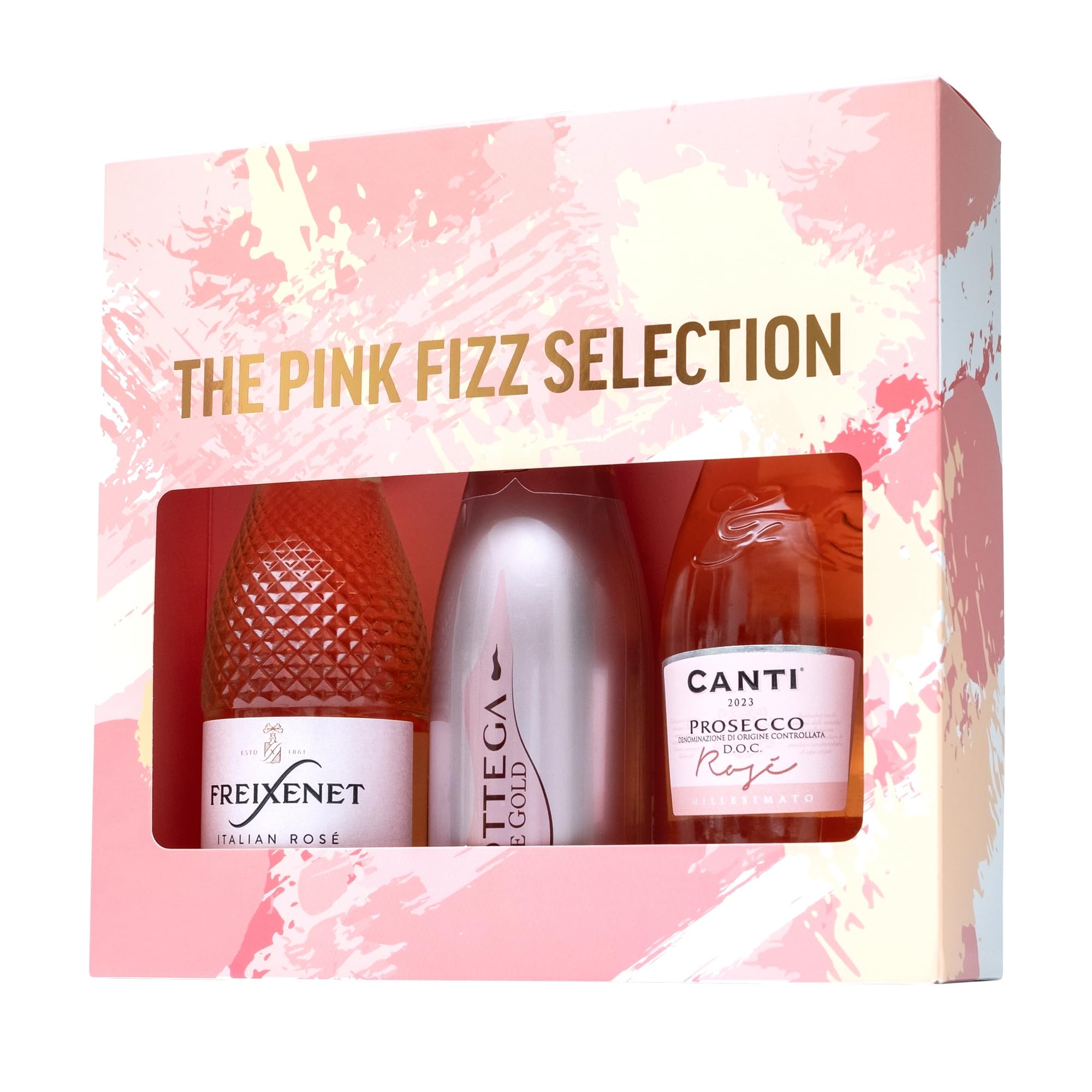 Freixenet, Bottega, Canti - Pink Fizz Prosecco Gift Set (3 x 750ml) 17