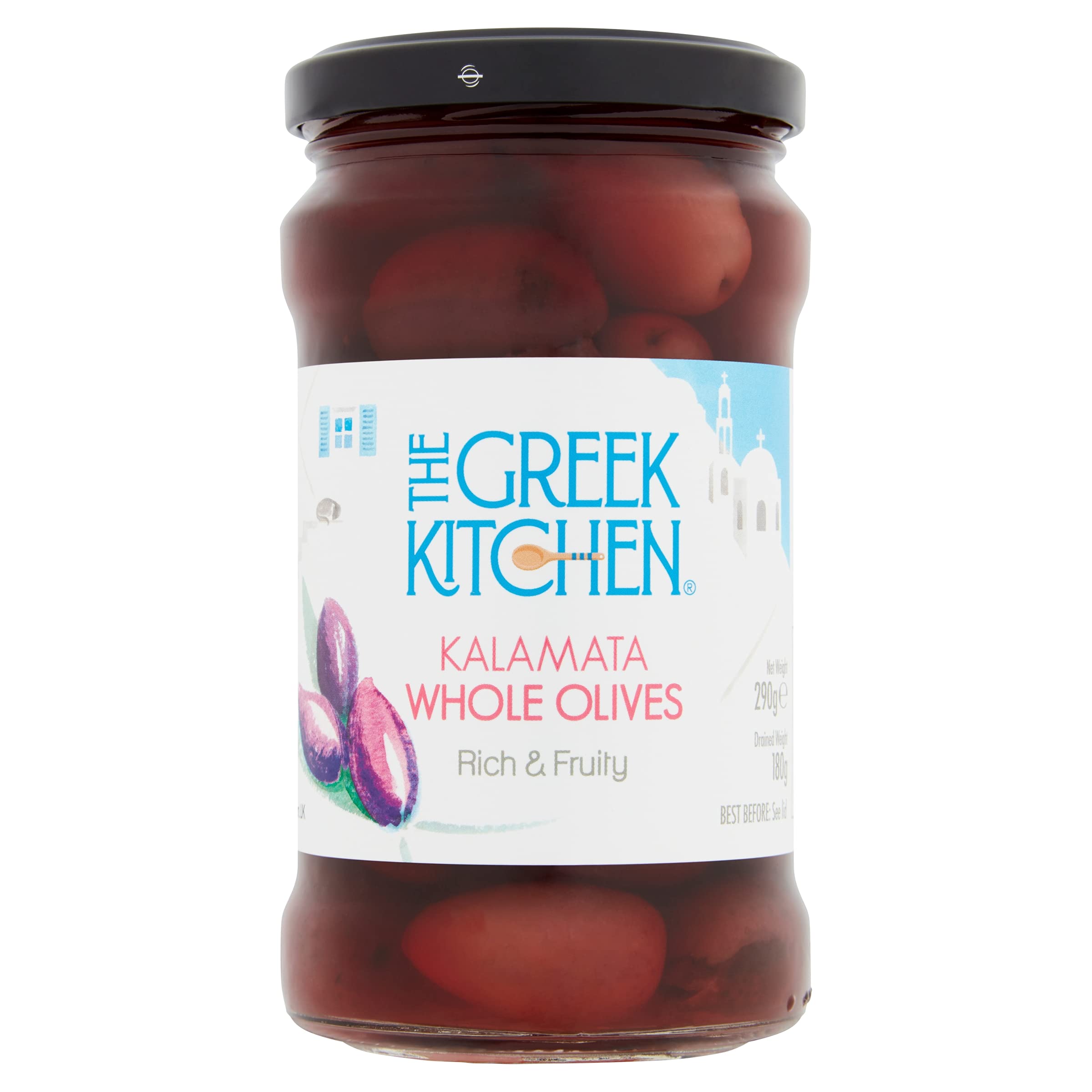 The Greek Kitchen - Kalamata Whole Olives, Purple, 290 g 6