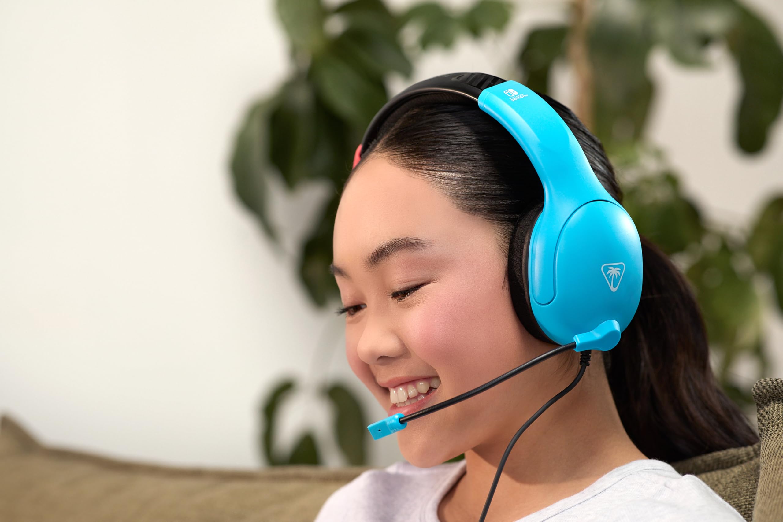Turtle Beach Airlite Fit Neon Blue and Red Wired Gaming Headset with Flip-t 4