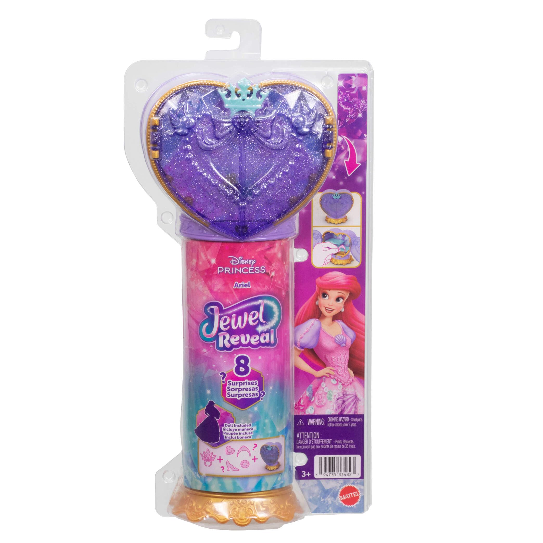 Mattel Disney Princess Ariel Fashion Doll & Accessories with 8 Surprises | 12.5 inches | Multicolor 7
