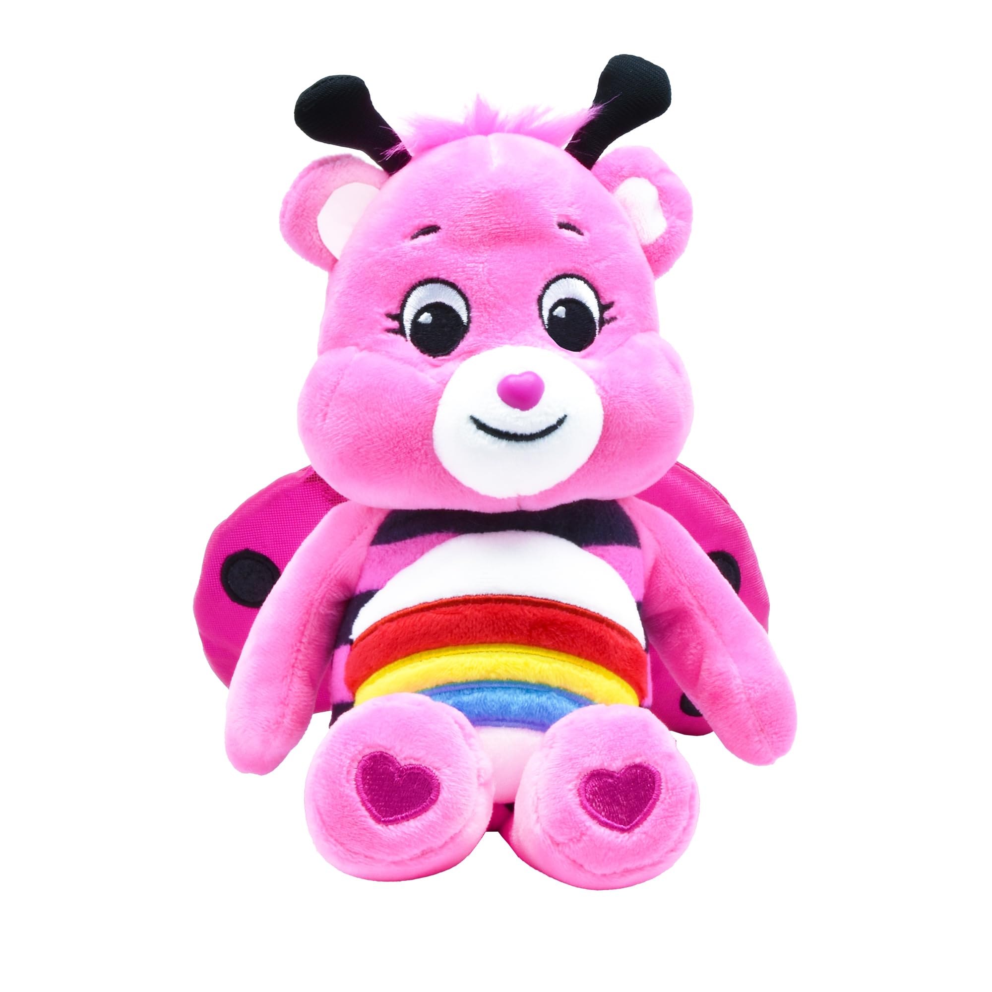 Care Bears Lady Bug Cheer Bear 9 Inch Bean Plush Collectable Toy for Ages 4+ 4