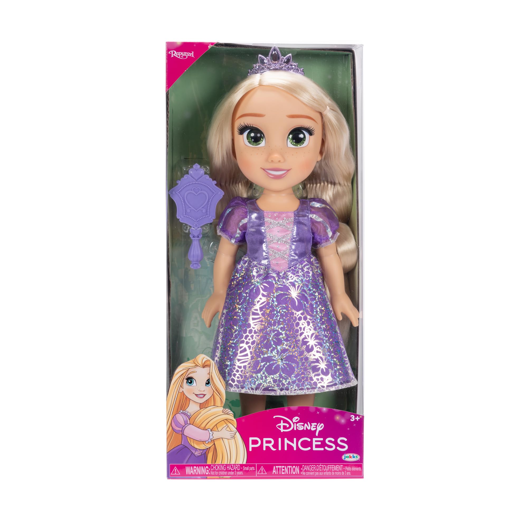 Disney Princess Rapunzel Fashion Doll - 14”/35cm Tall, Platinum Holofoil Dress, Articulated | Ages 3+ 2