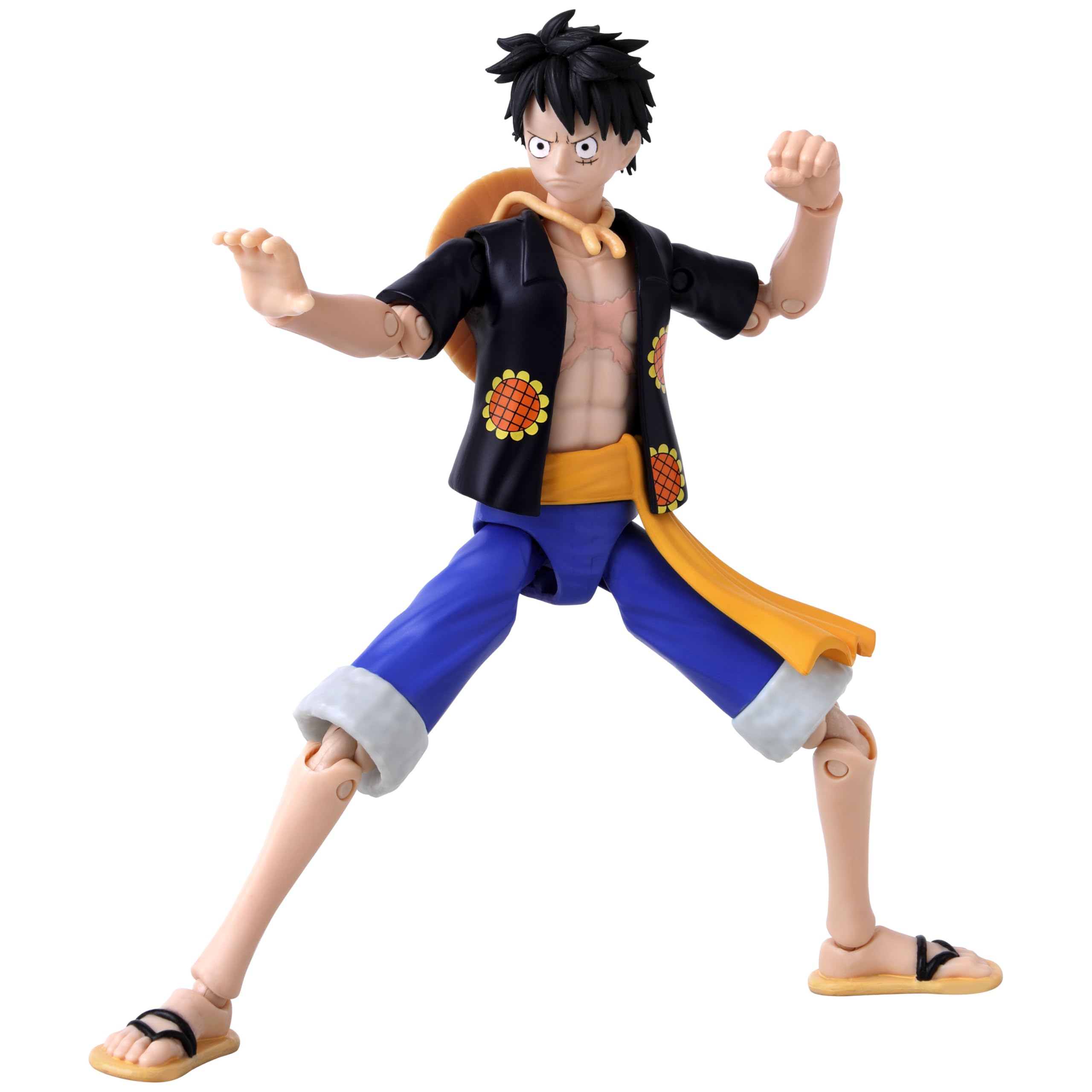 BANDAI Anime Heroes One Piece Monkey D. Luffy Dressrosa Version Action Figure | 17cm | Unisex Children 8