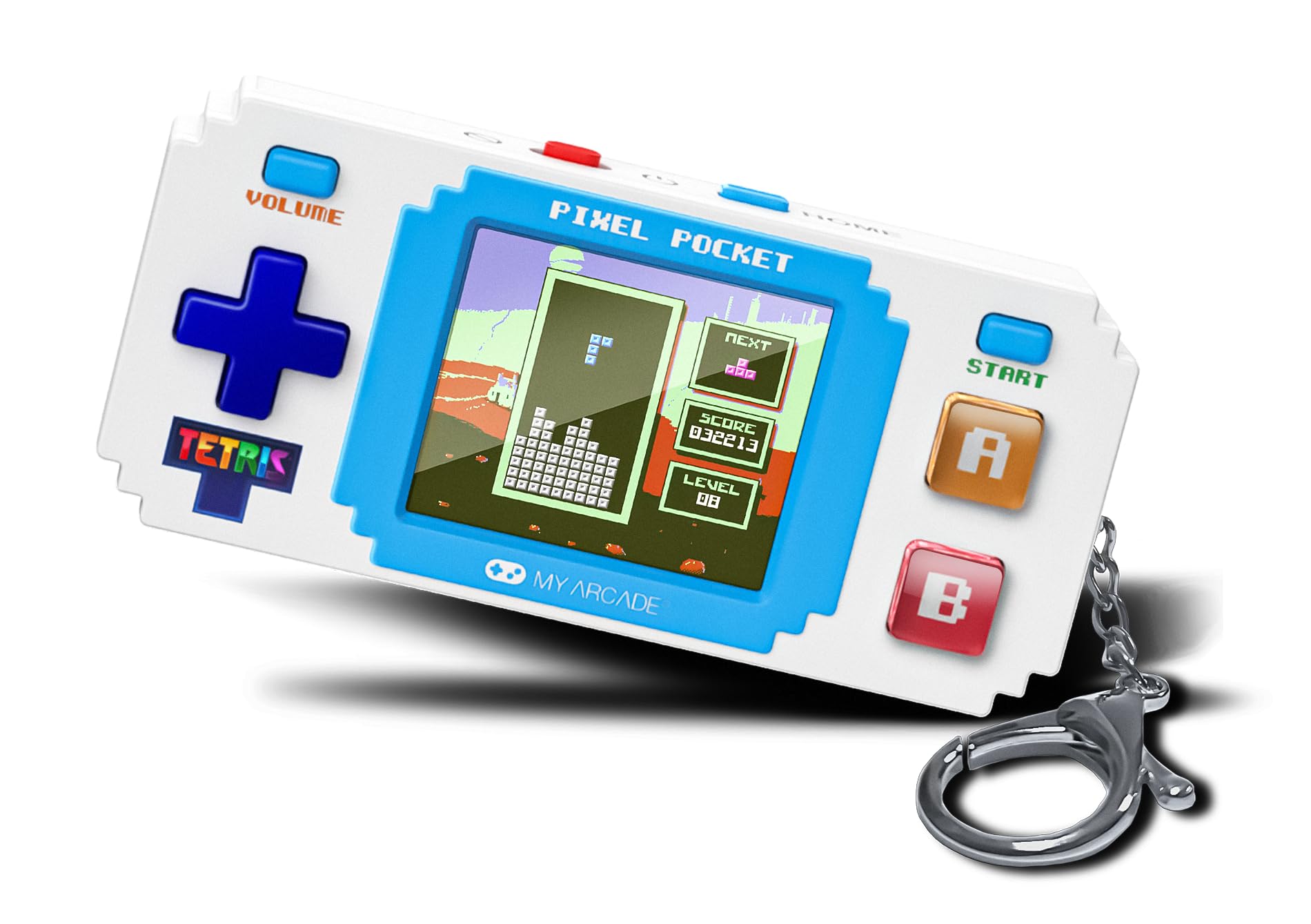 MY ARCADE Tetris Pixel Player Keychain Handheld Game | 1.8" Color Screen | 1 Player 6