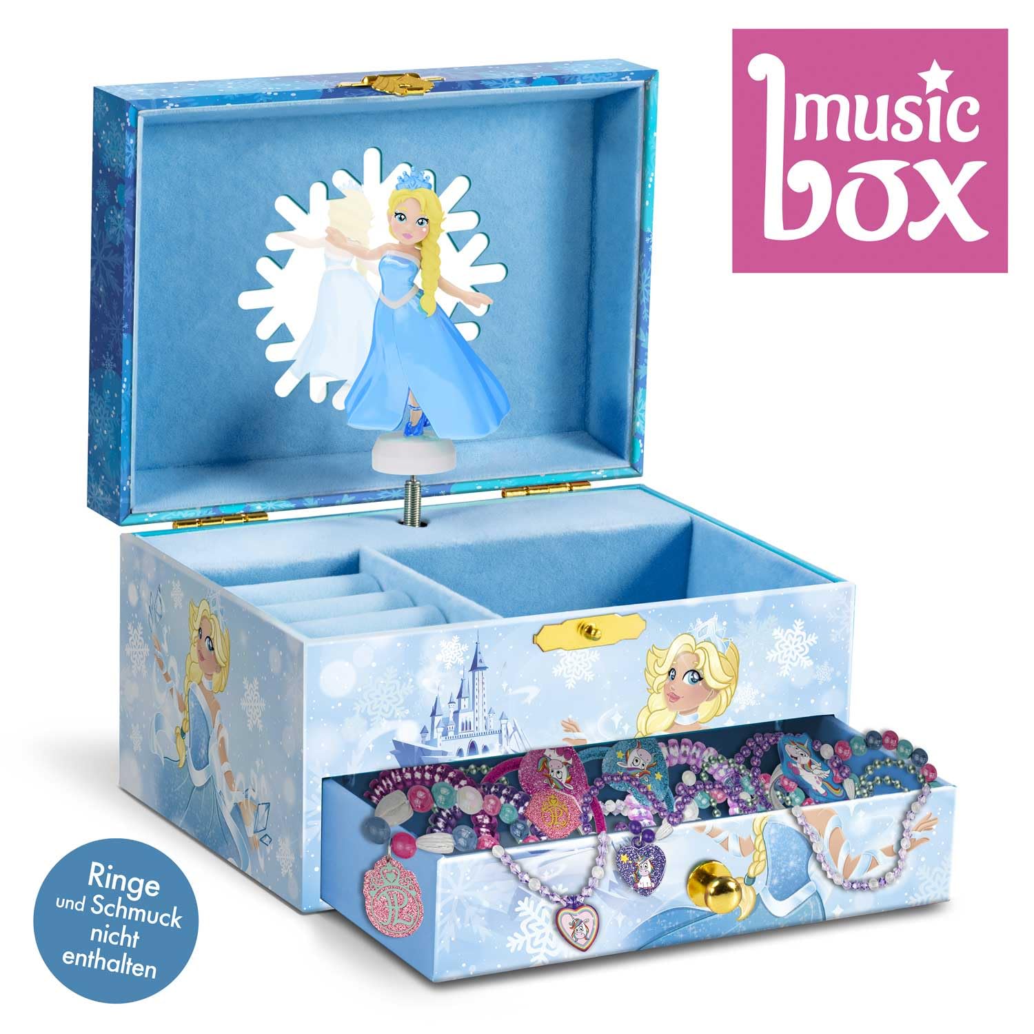 CRAZE Music Box Princess - Musical Jewellery Box with Spinning Ballerina, Mirror & Secret Drawer 5