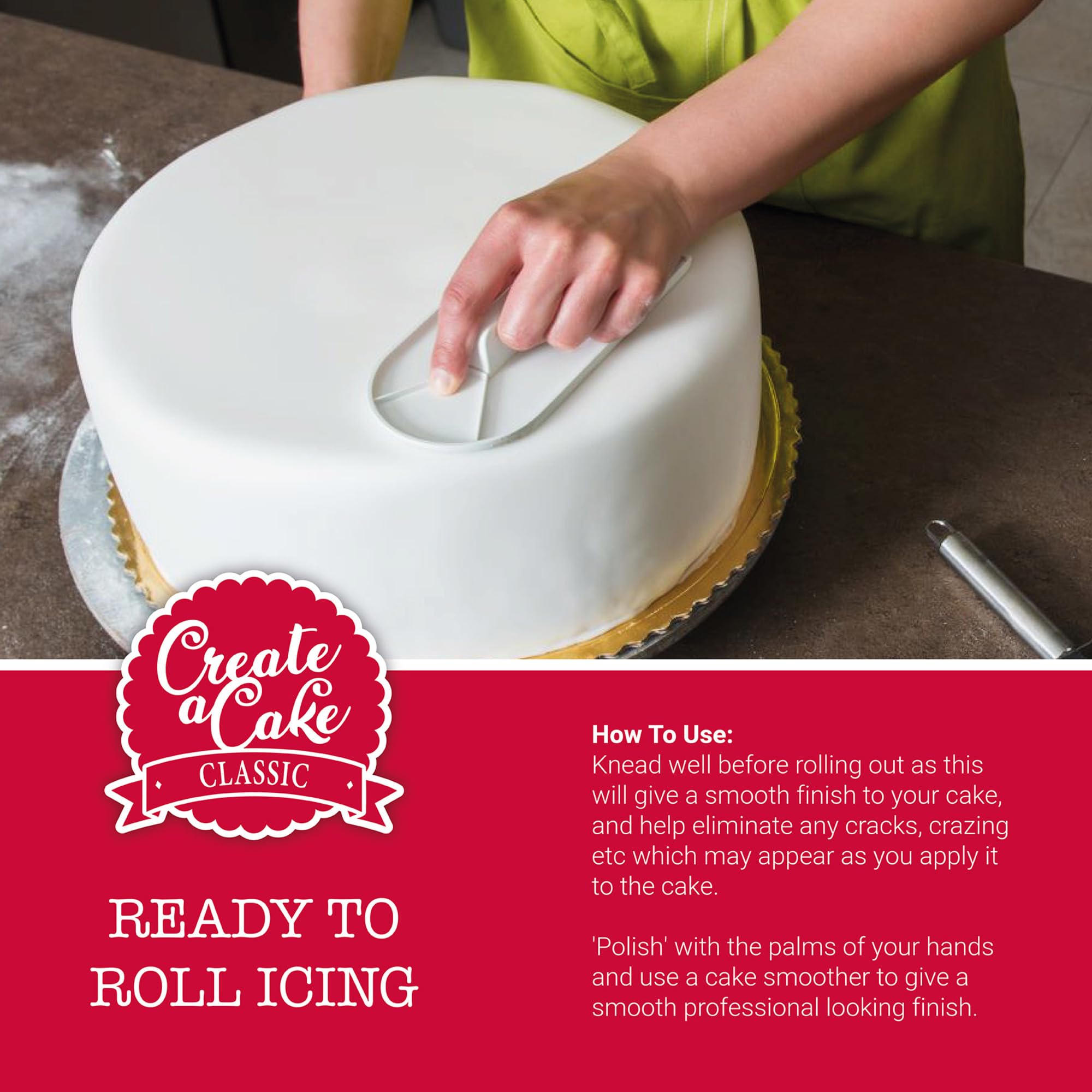 Create A Cake Ready To Roll Icing - Green Fondant Sugar Paste for Decorating | 200g 2