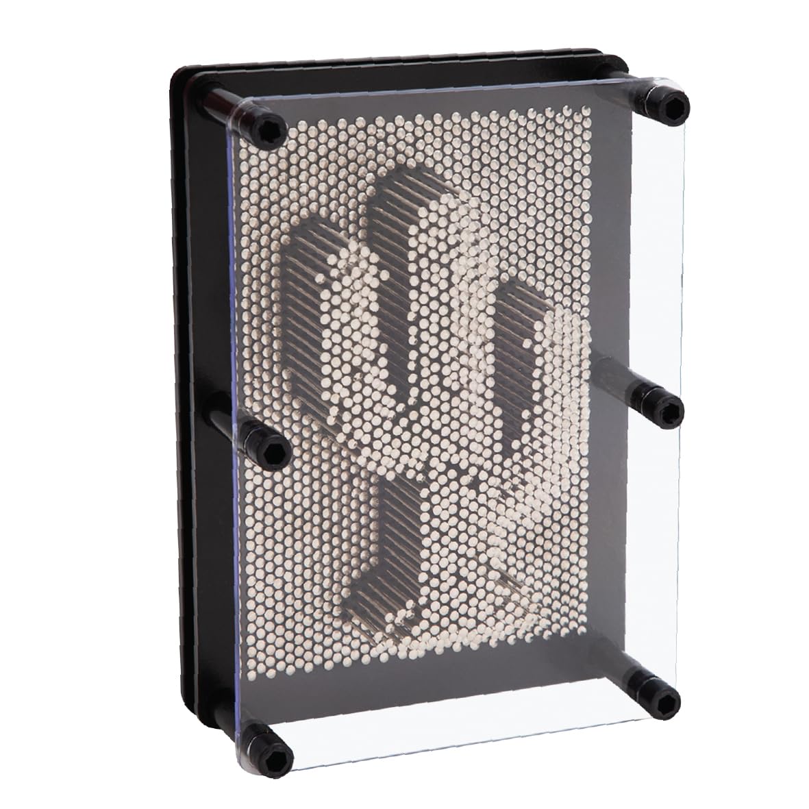 Global Gizmos 30350 Metal Pin Art Impression Toy - 3D Desktop Sculpture Gadget | 20cm x 15cm