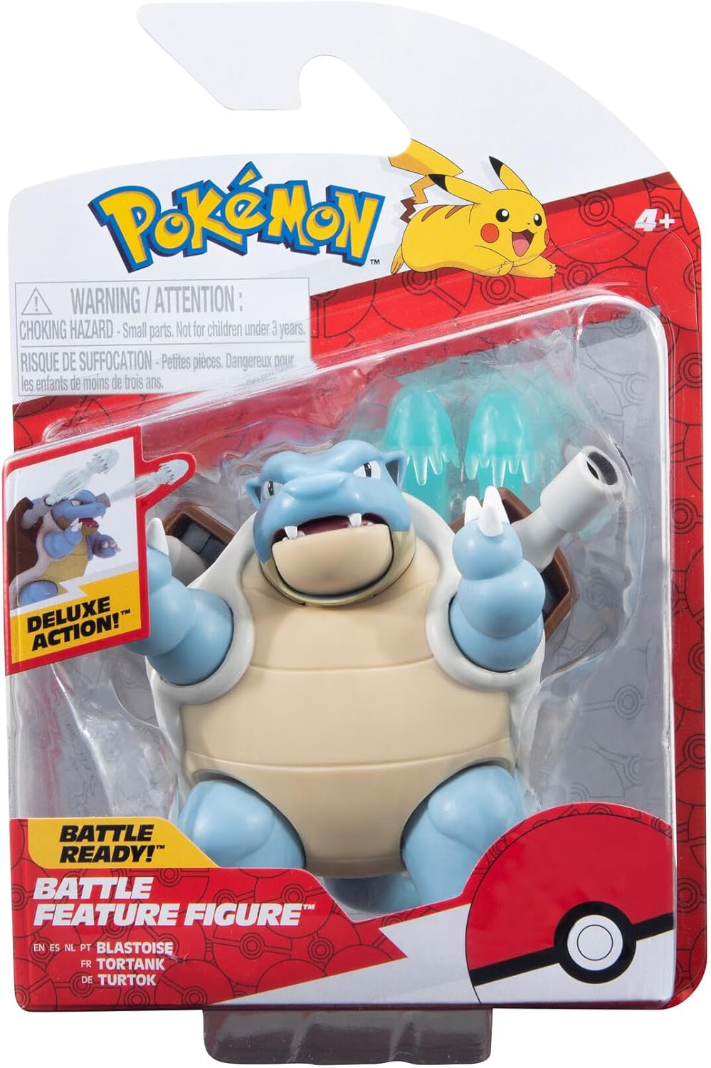 Pokémon Blastoise 4.5" Battle Figure with Water Cannon Attack - PKW3035 1