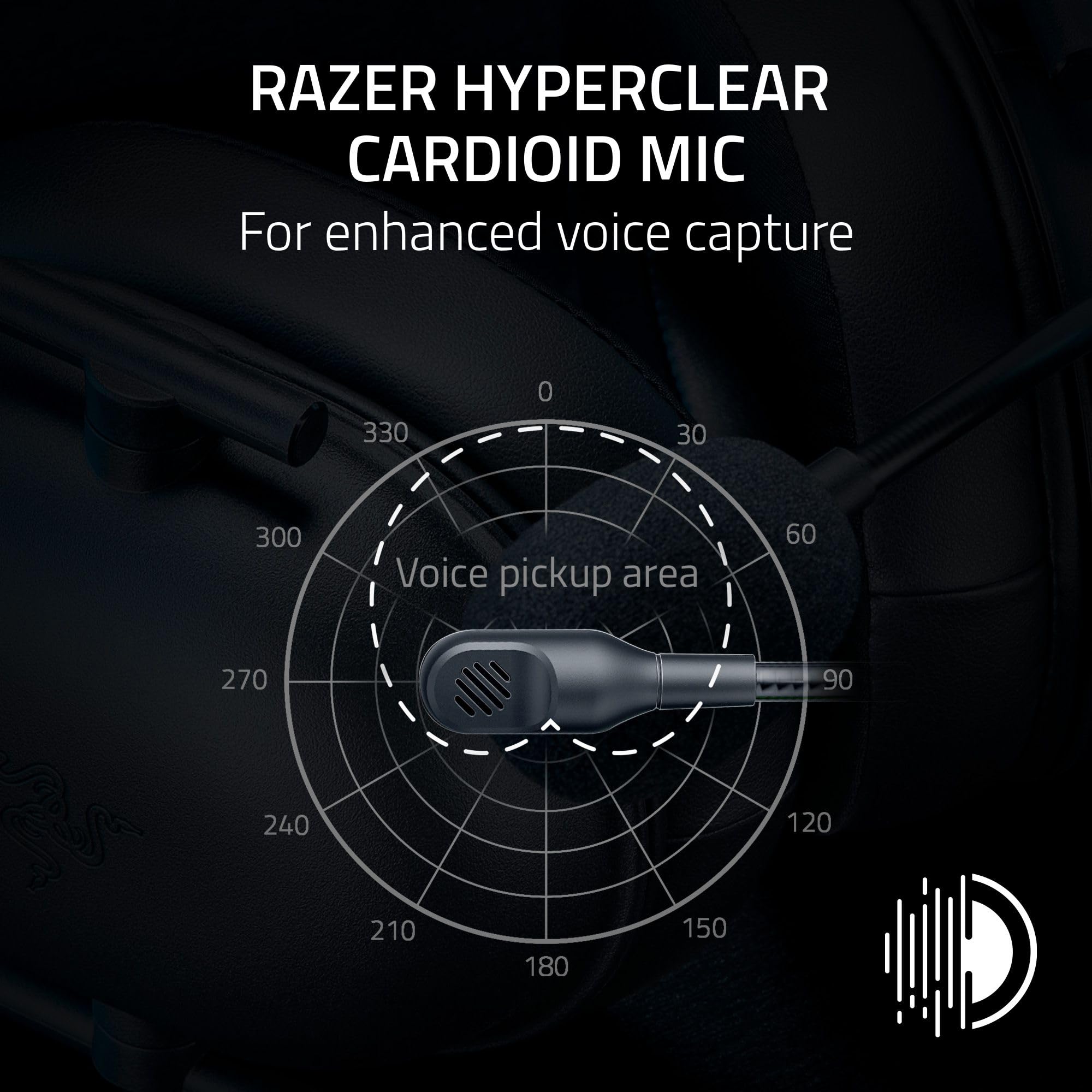 Razer BlackShark V2 X Wired Esports Headset for PlayStation | 50mm Drivers, Cardioid Mic, 240g 3