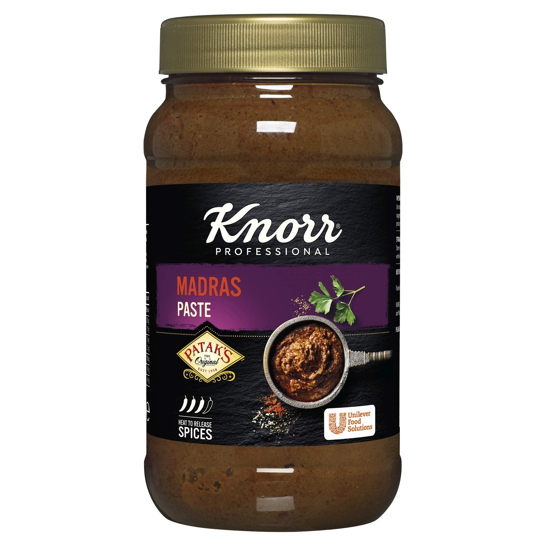 Knorr Patak's Professional Madras Paste - 1100g Jar | Gluten Free, Vegan Friendly 1