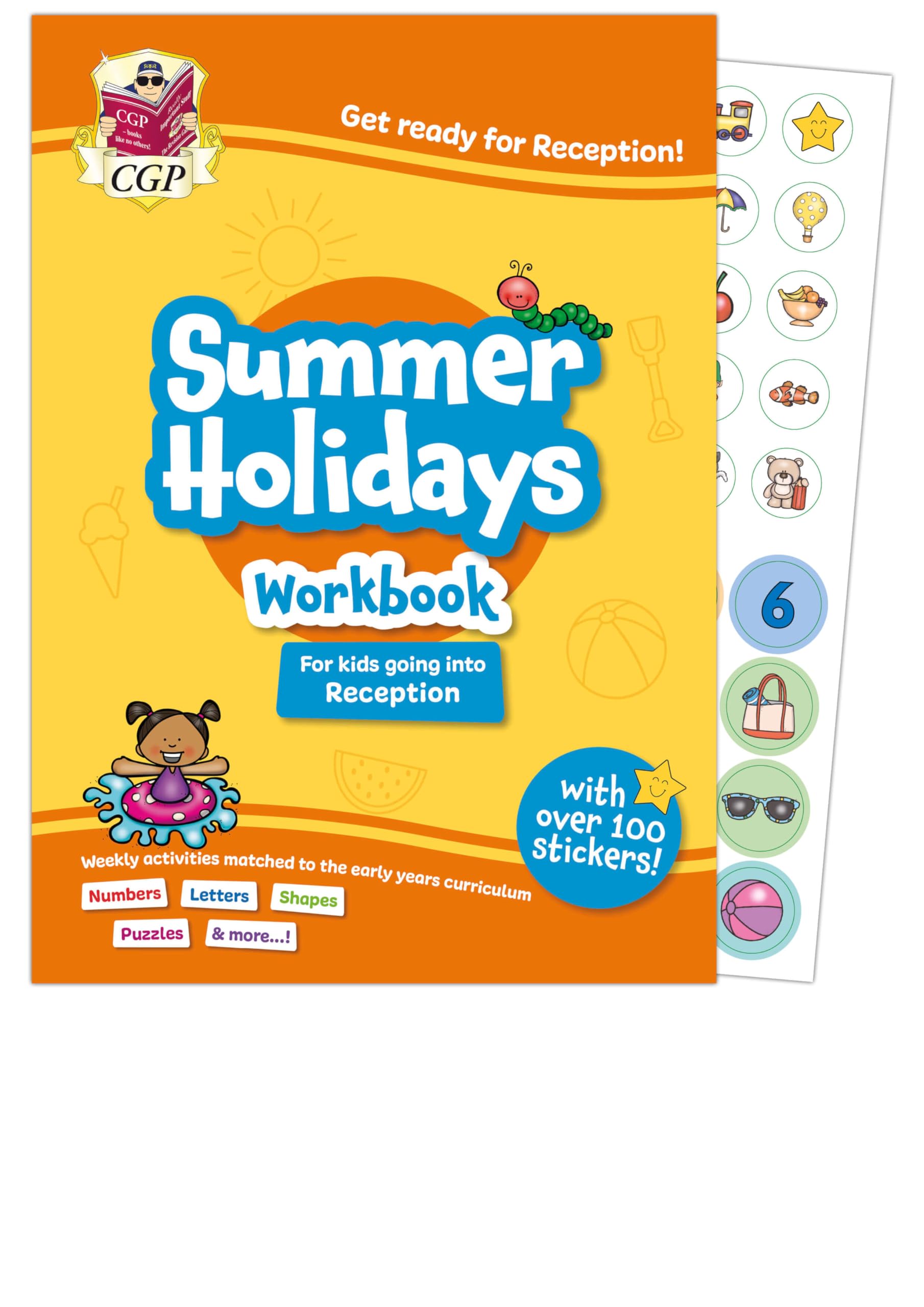 CGP Summer Holidays Activity Workbook - Reception Age (Ages 3-4) | Early Years Curriculum Aligned 1
