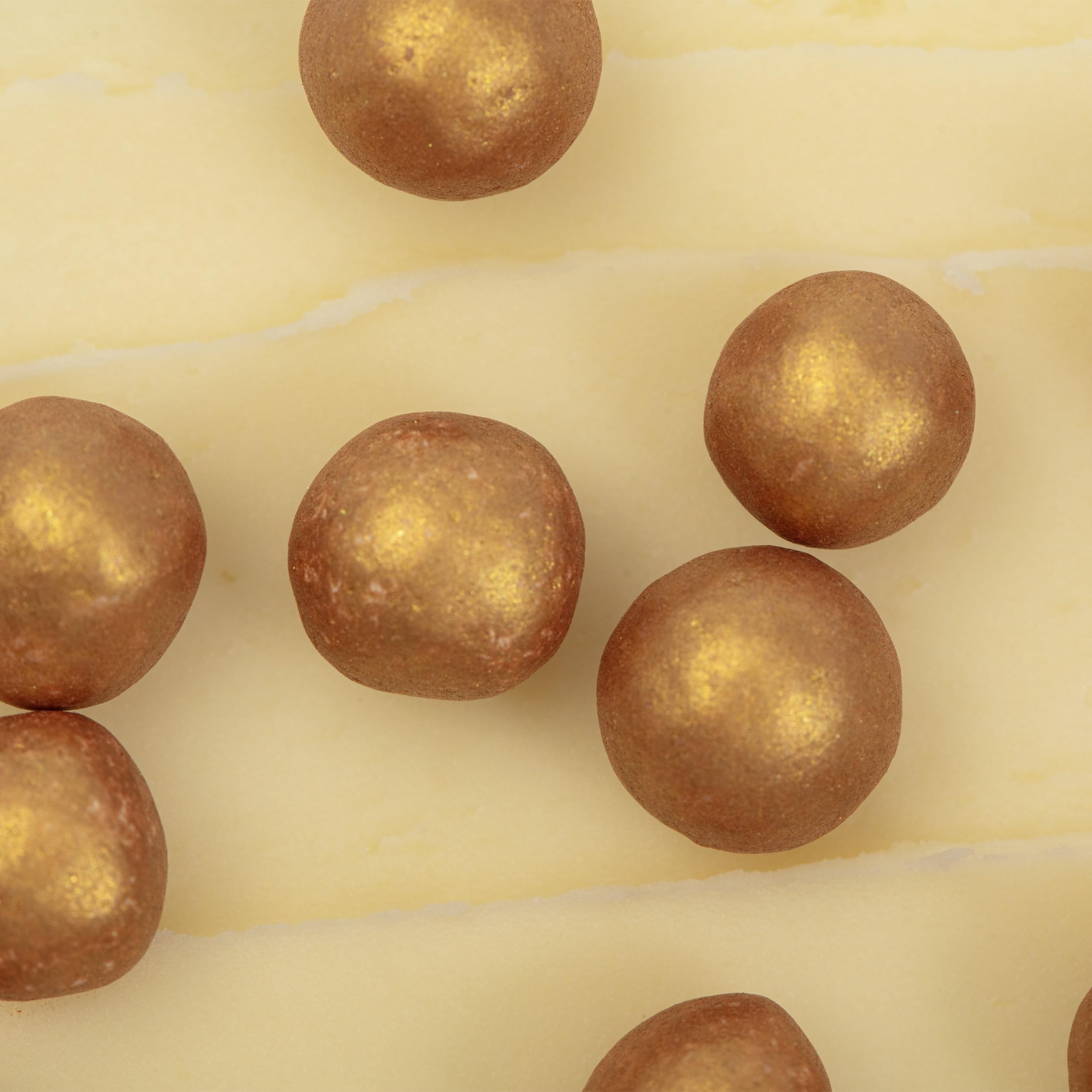 PME Cake Pearl Sprinkles - Gold 8mm | 40g Edible Sugar Pearls 4