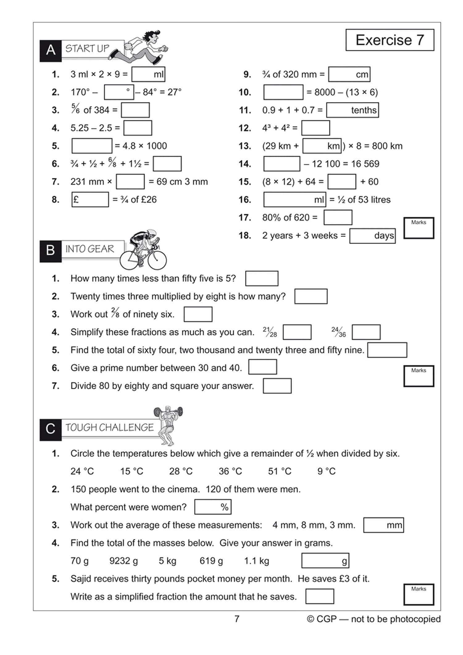 CGP Year 6 Mental Maths Workout - Ages 10-11 | Paperback | 40 Pages