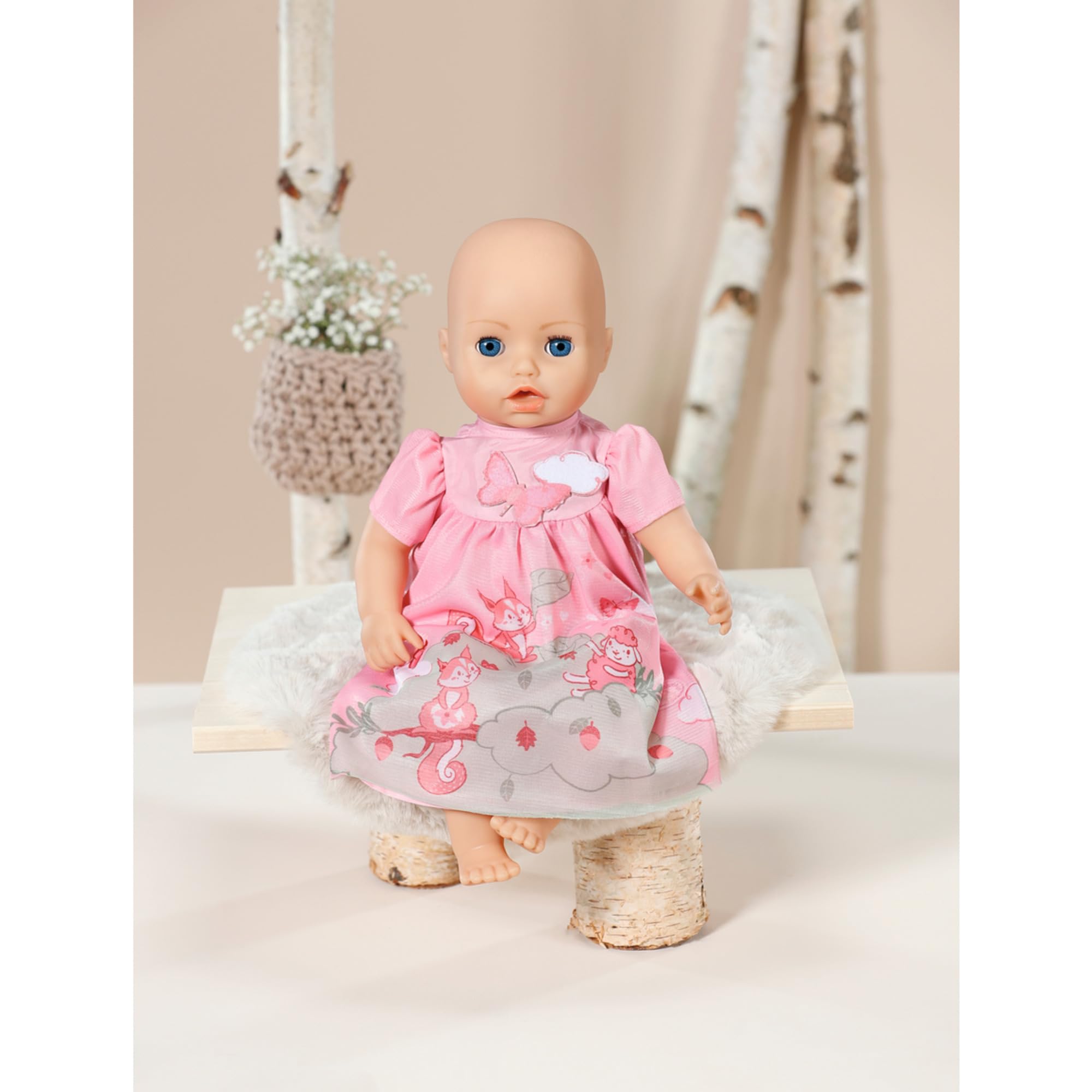 Baby Annabell Pink Dress 709603 - Cute Sheep & Squirrel Pattern for 43cm Dolls 7