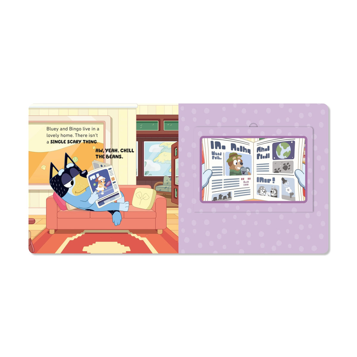 Bluey and Bingo's Book of Scary Things - Halloween Lift-the-Flap Book, Ages 3–6