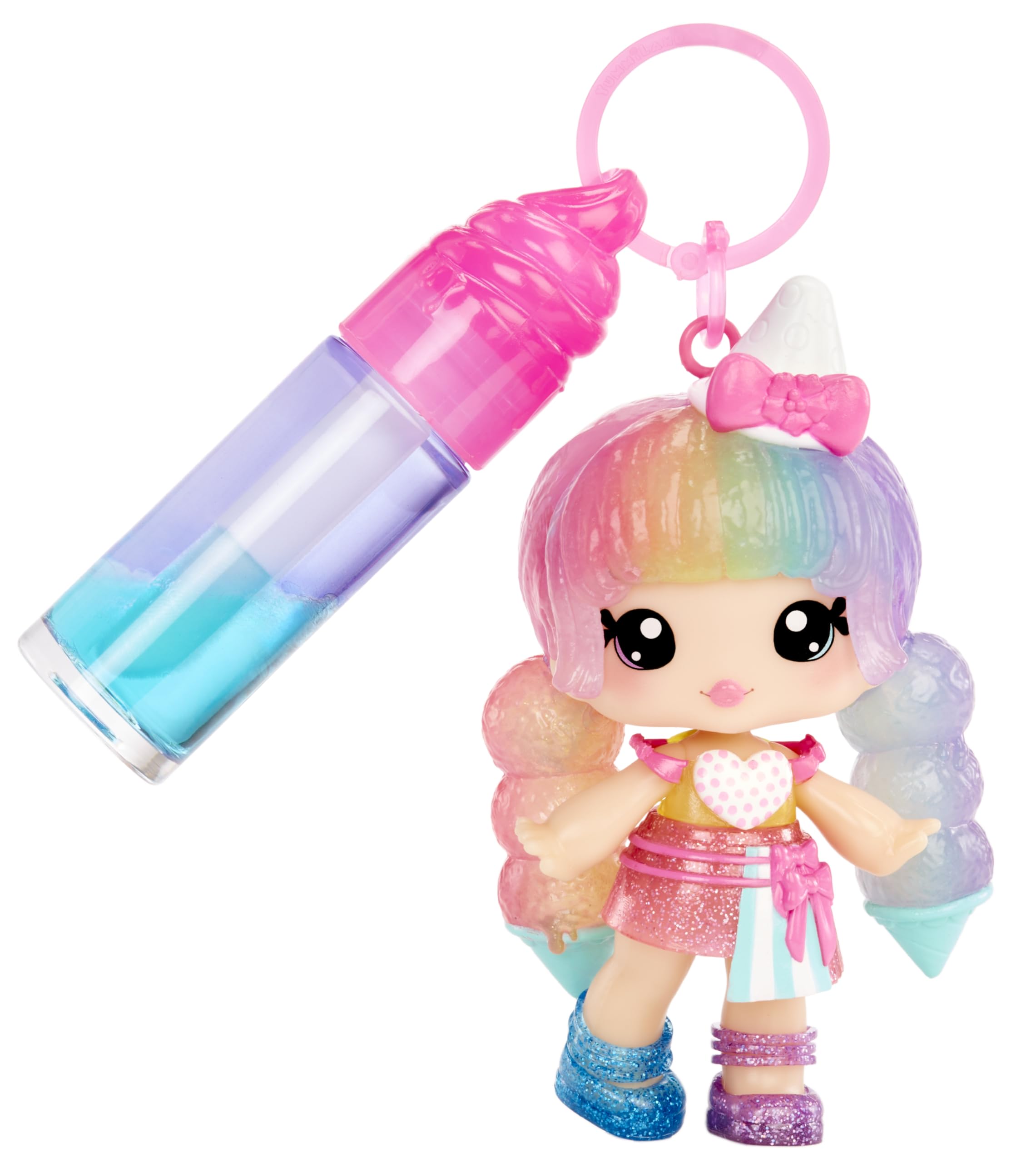 Yummiland Stephie Snowcone Doll with Mystery Color Change Hair & DIY Two-Tone Lip Gloss