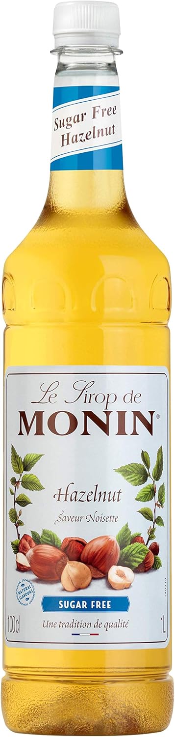 MONIN Hazelnut Sugar Free Syrup 1L 1