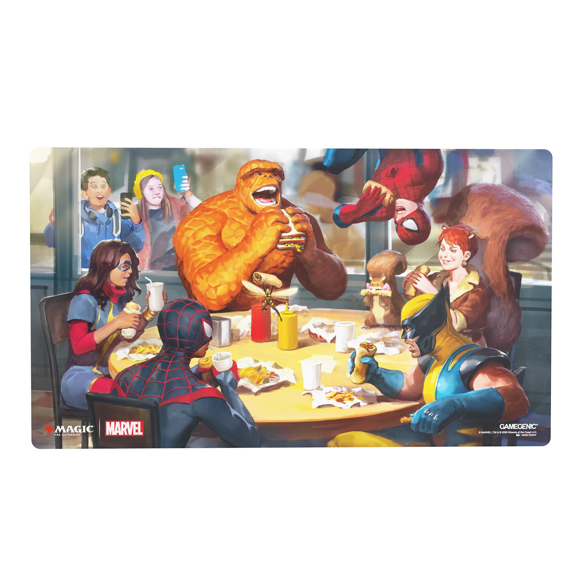Gamegenic Magic: The Gathering Marvel Super Heroes Prime Playmat - Heroic Feast | Official Marvel Design | 13+ Years