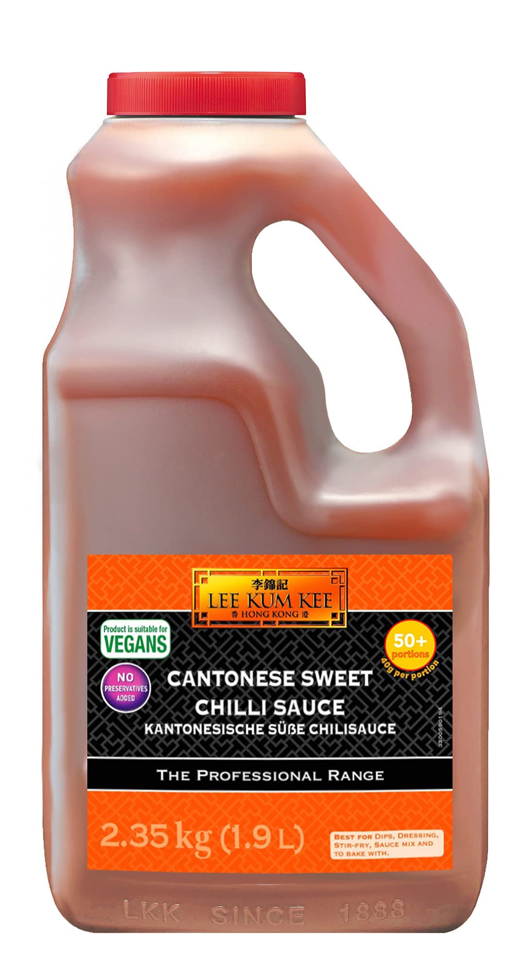 Lee Kum Kee Cantonese Sweet Chilli Sauce, Vegan - 2.35 kg