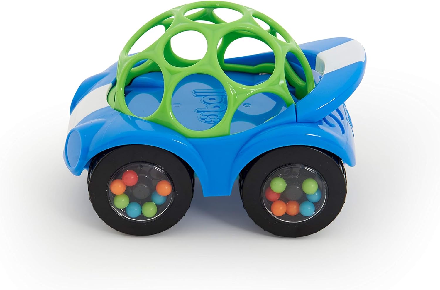 Bright Starts Oball Rattle & Roll Toy - Easy Grasp Rattle Vehicle for 3 Months+ 3