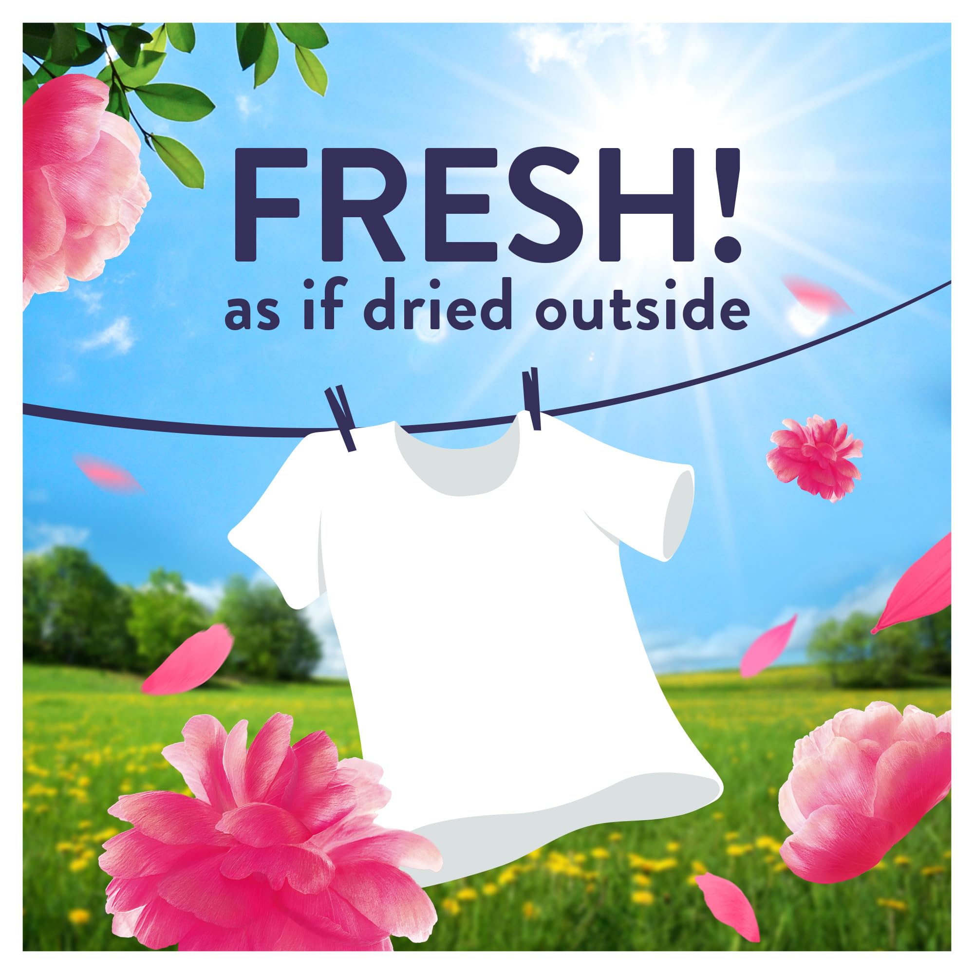 Lenor Outdoorable Liquid Fabric Softener - Floral Fresh Scent | 105 Washes | 1.47L 2