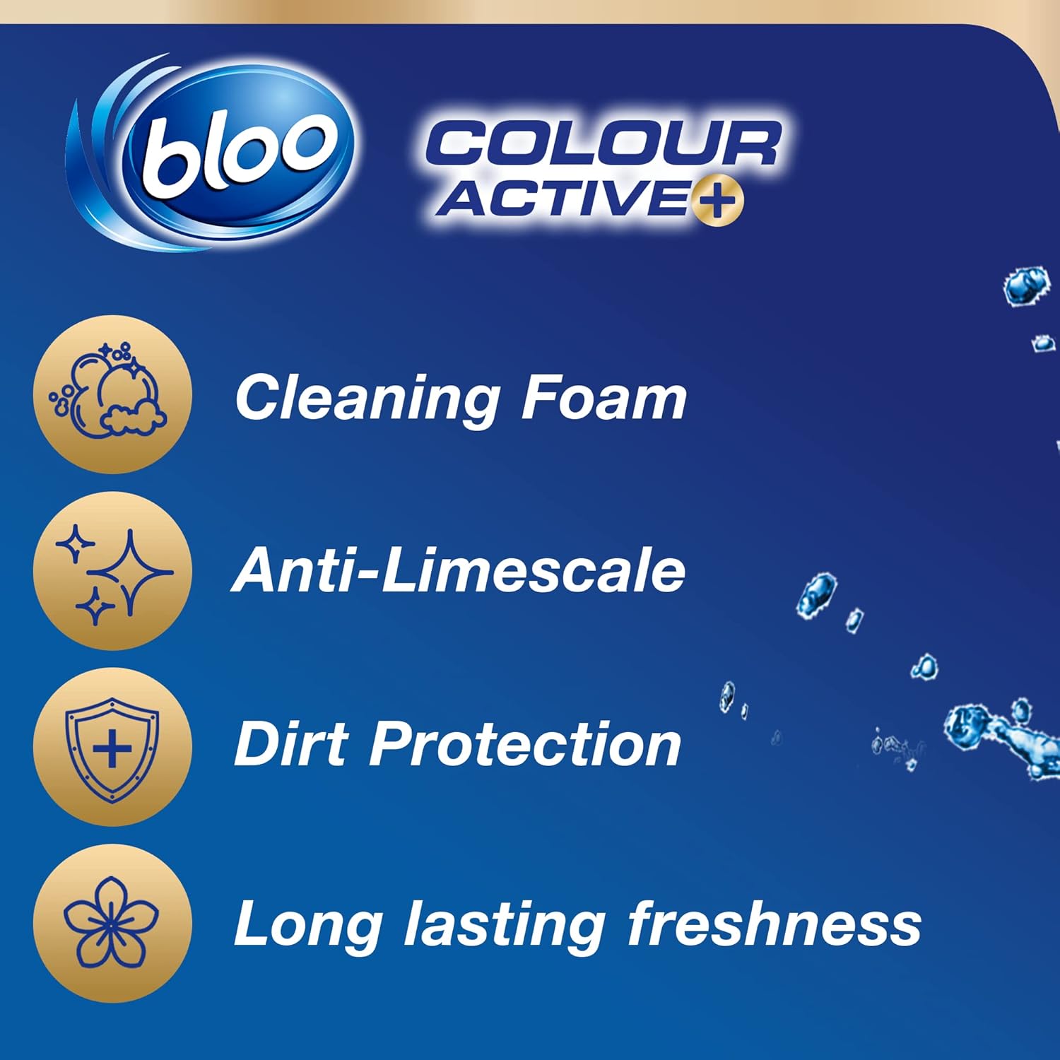Bloo - Colour Active Fresh Flowers Toilet Rim Block 50g 3