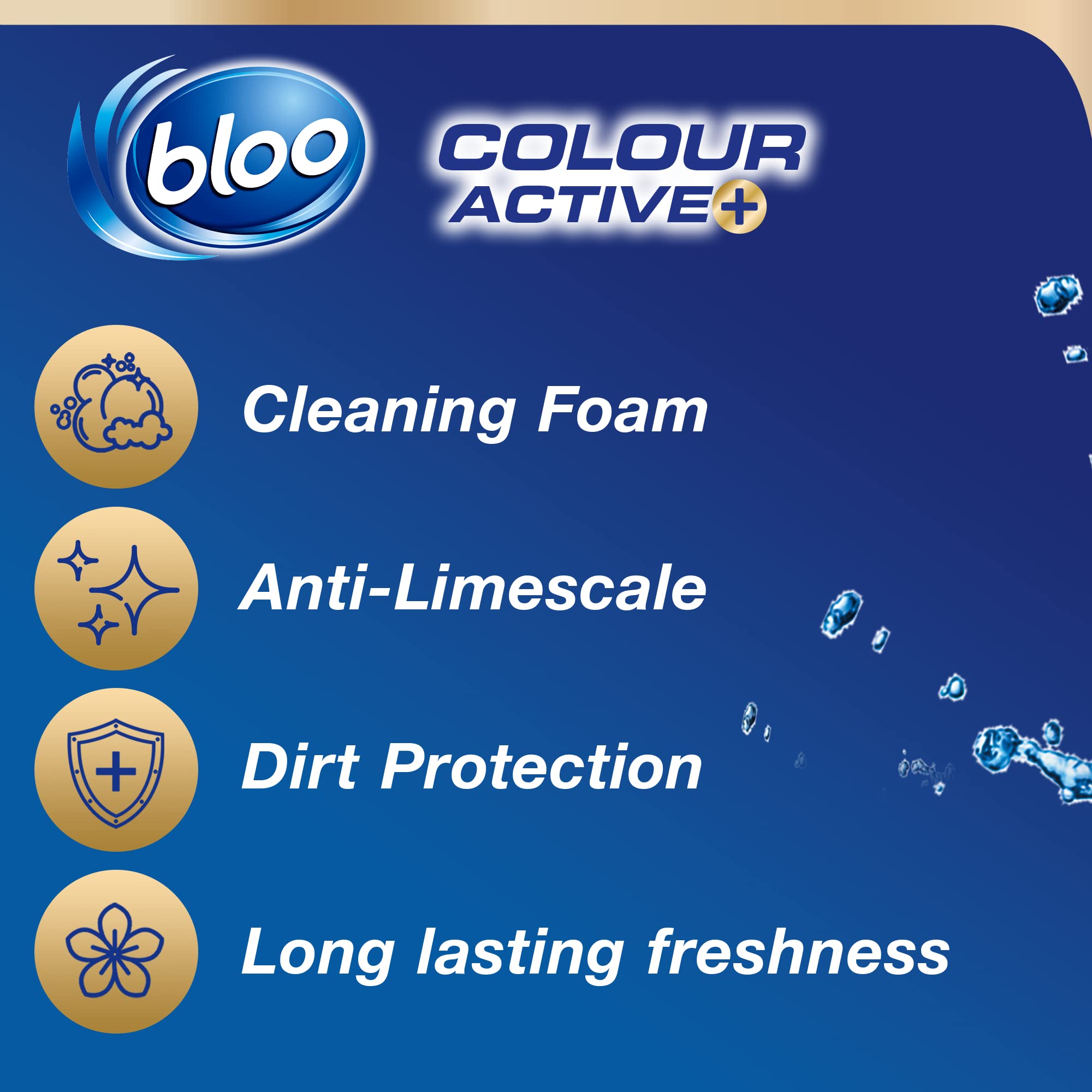 Bloo Colour Active Toilet Rim Block Fresh Flowers with Anti-Limescale | 50g 2